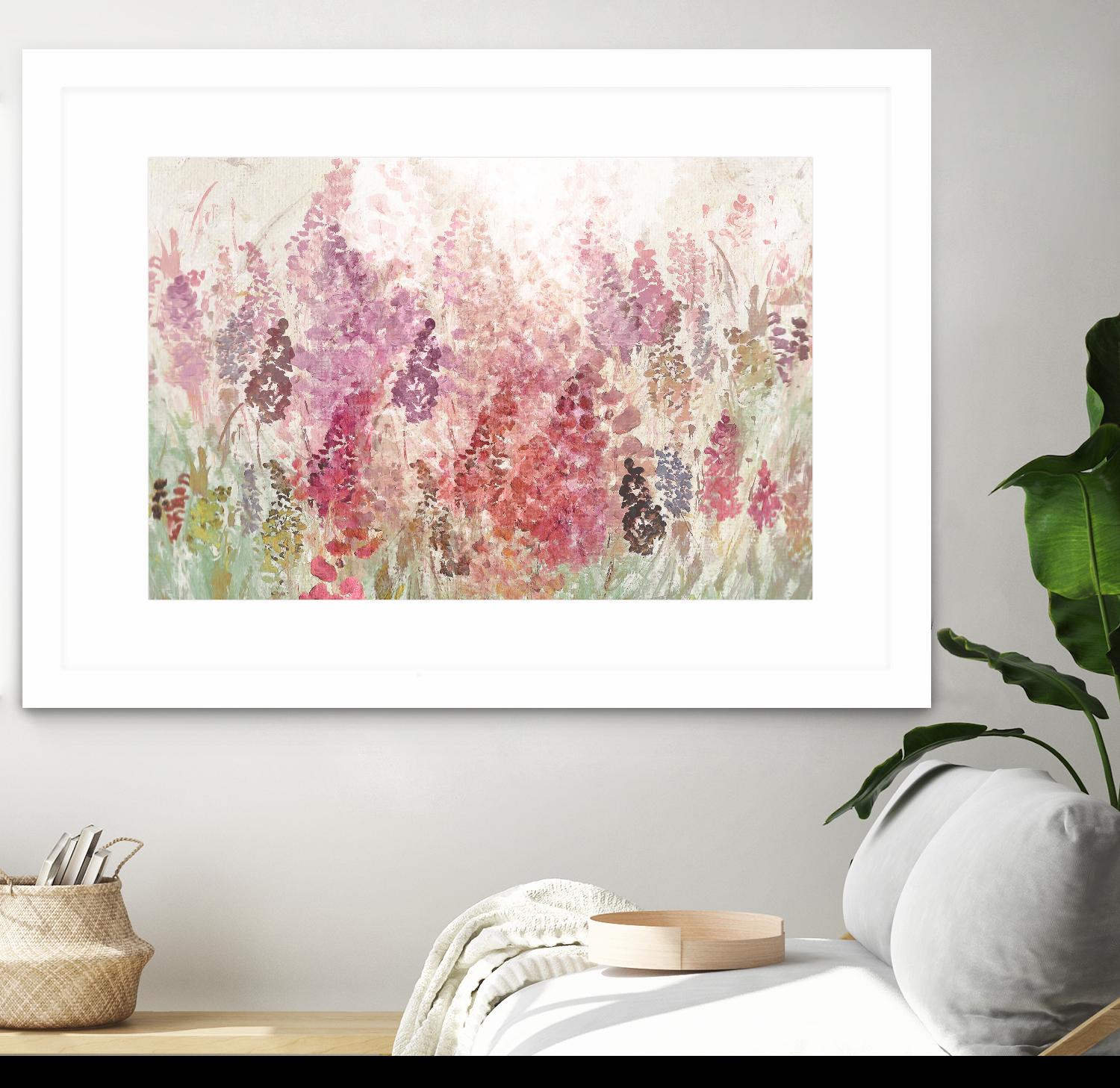 Summer Haze by Ruth Palmer on GIANT ART - pink flowers