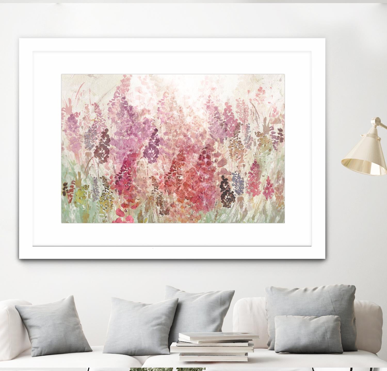 Summer Haze by Ruth Palmer on GIANT ART - pink flowers