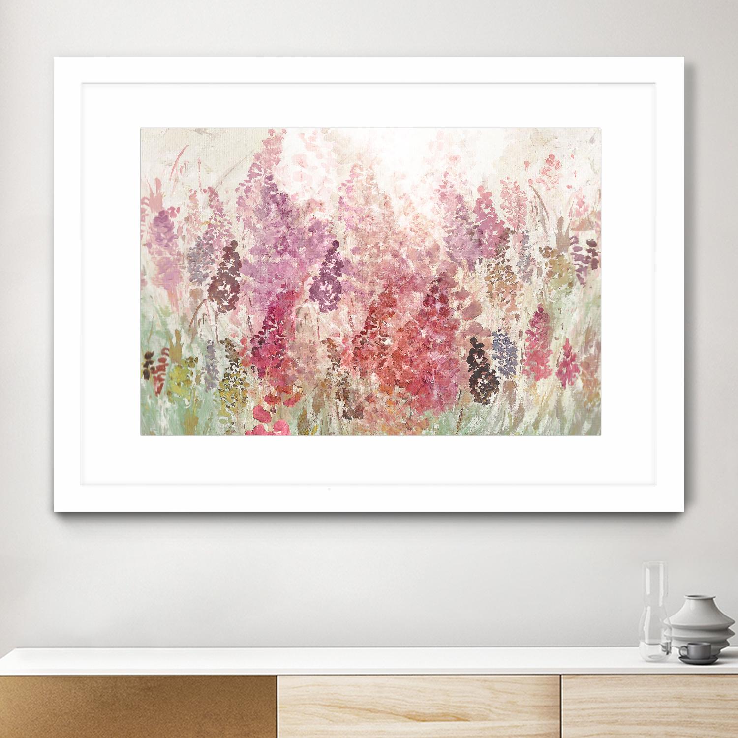 Summer Haze by Ruth Palmer on GIANT ART - pink flowers
