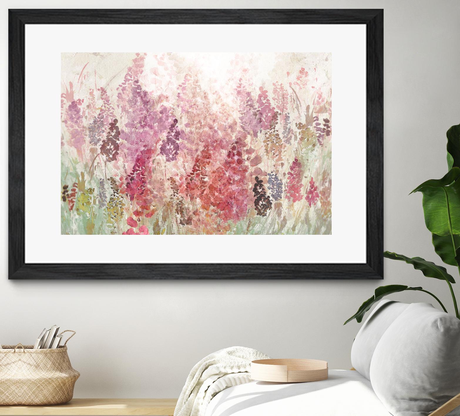 Summer Haze by Ruth Palmer on GIANT ART - pink flowers
