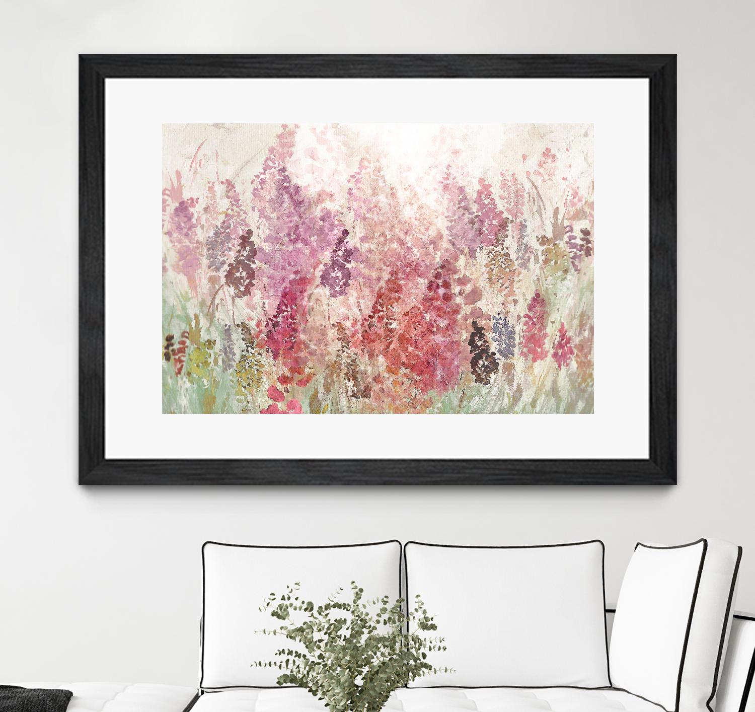Summer Haze by Ruth Palmer on GIANT ART - pink flowers