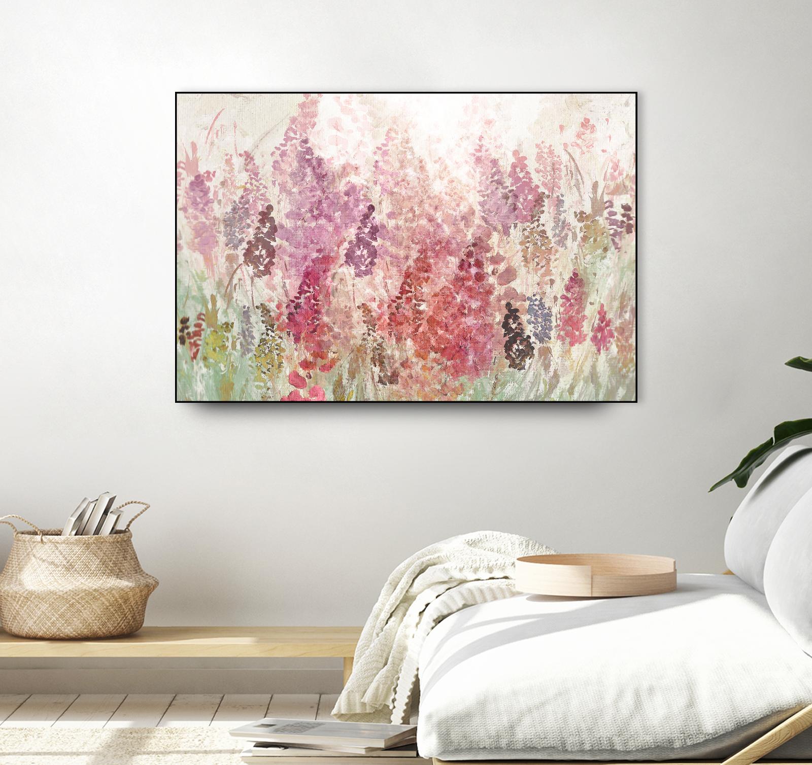 Summer Haze by Ruth Palmer on GIANT ART - red abstract