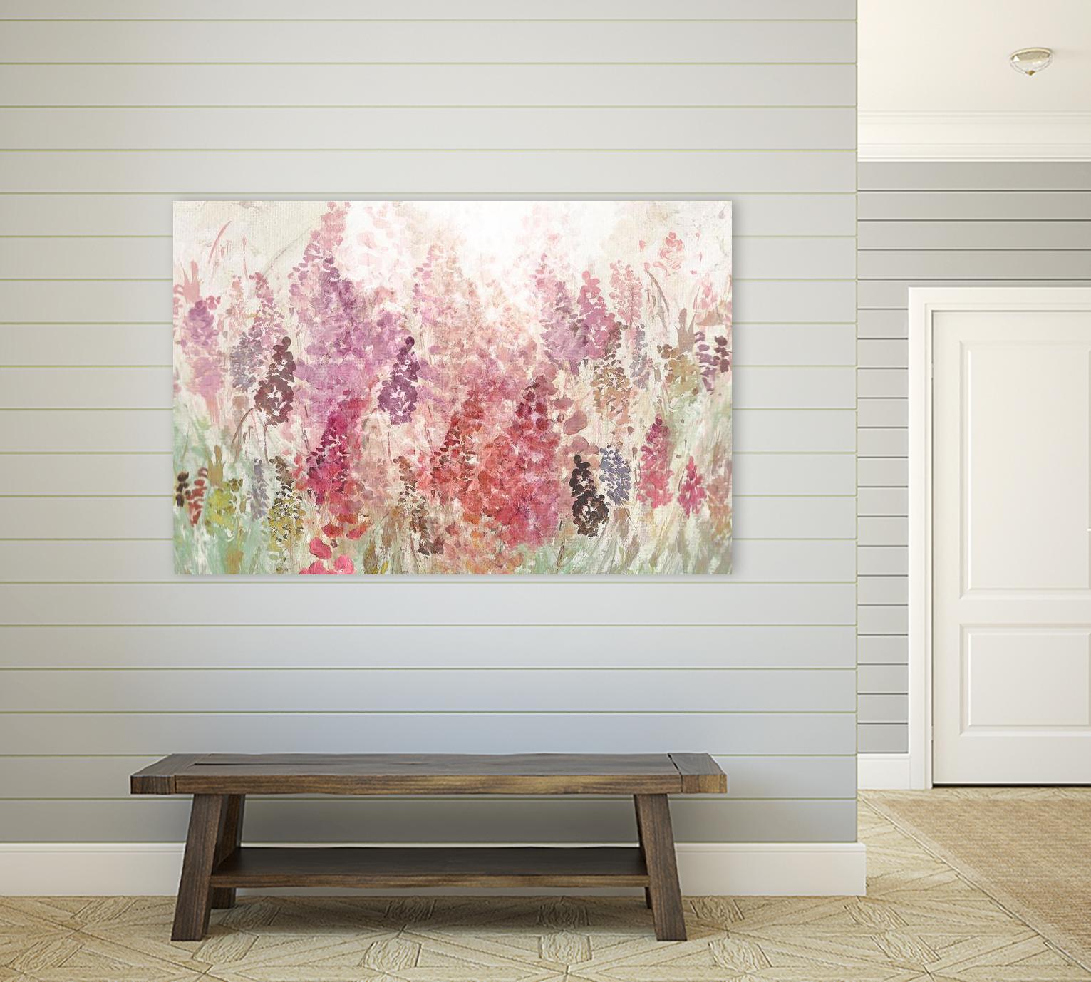 Summer Haze by Ruth Palmer on GIANT ART - pink flowers