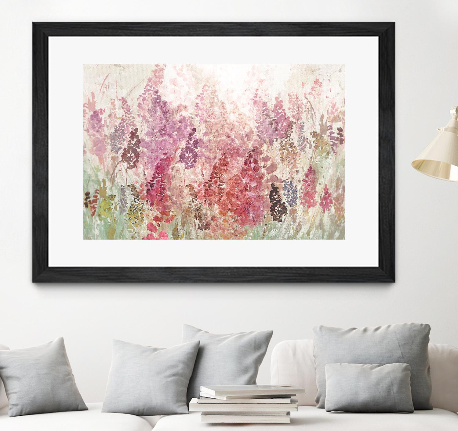 Summer Haze by Ruth Palmer on GIANT ART - pink flowers