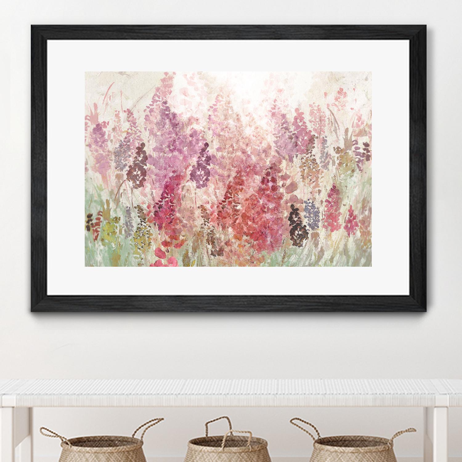 Summer Haze by Ruth Palmer on GIANT ART - pink flowers
