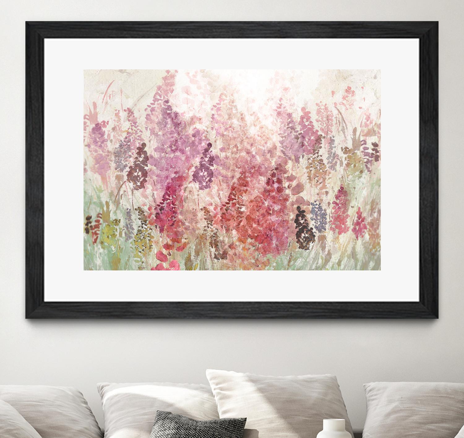 Summer Haze by Ruth Palmer on GIANT ART - pink flowers