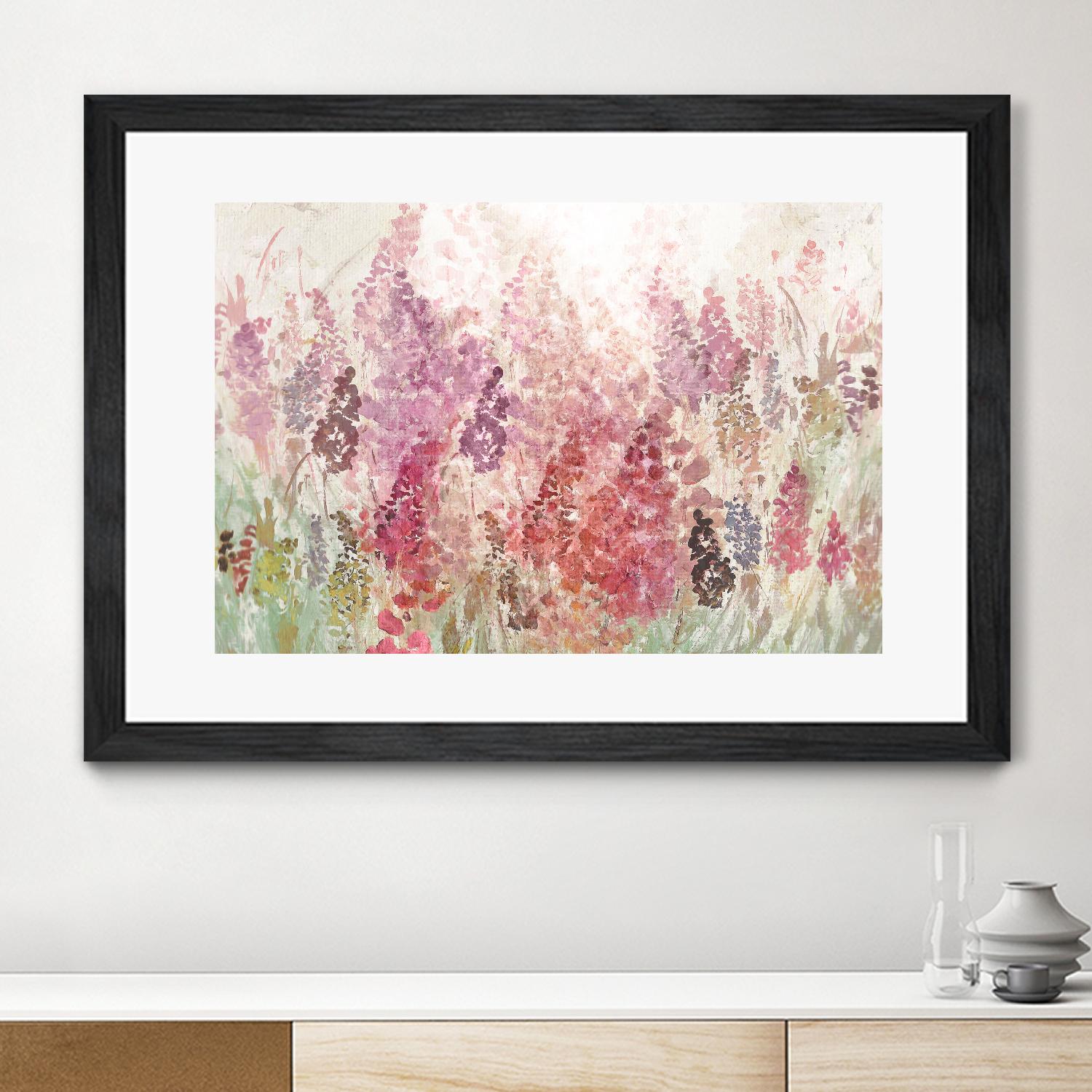 Summer Haze by Ruth Palmer on GIANT ART - pink flowers