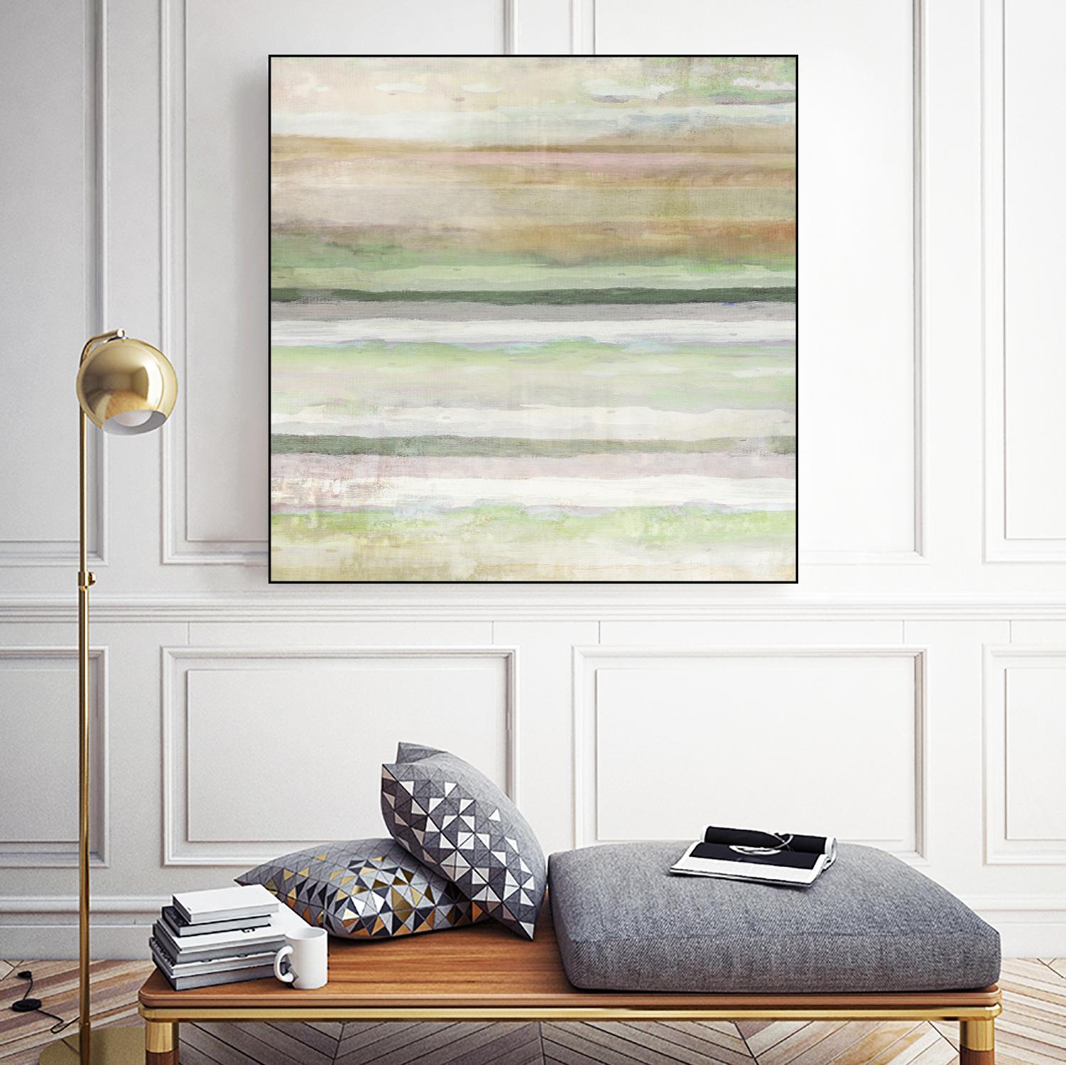 Splash of Summer I by Ruth Palmer on GIANT ART - beige abstract