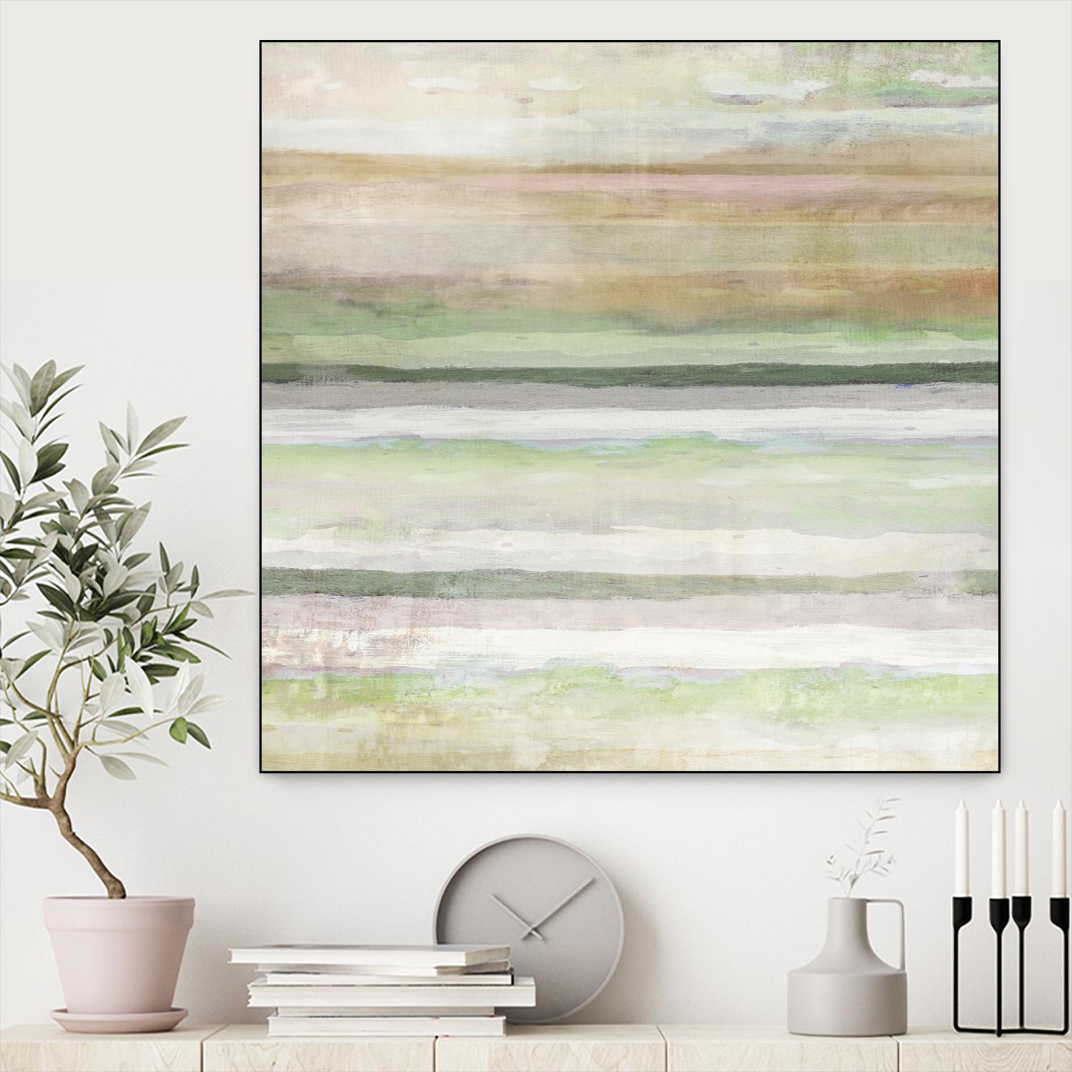 Splash of Summer I by Ruth Palmer on GIANT ART - beige abstract
