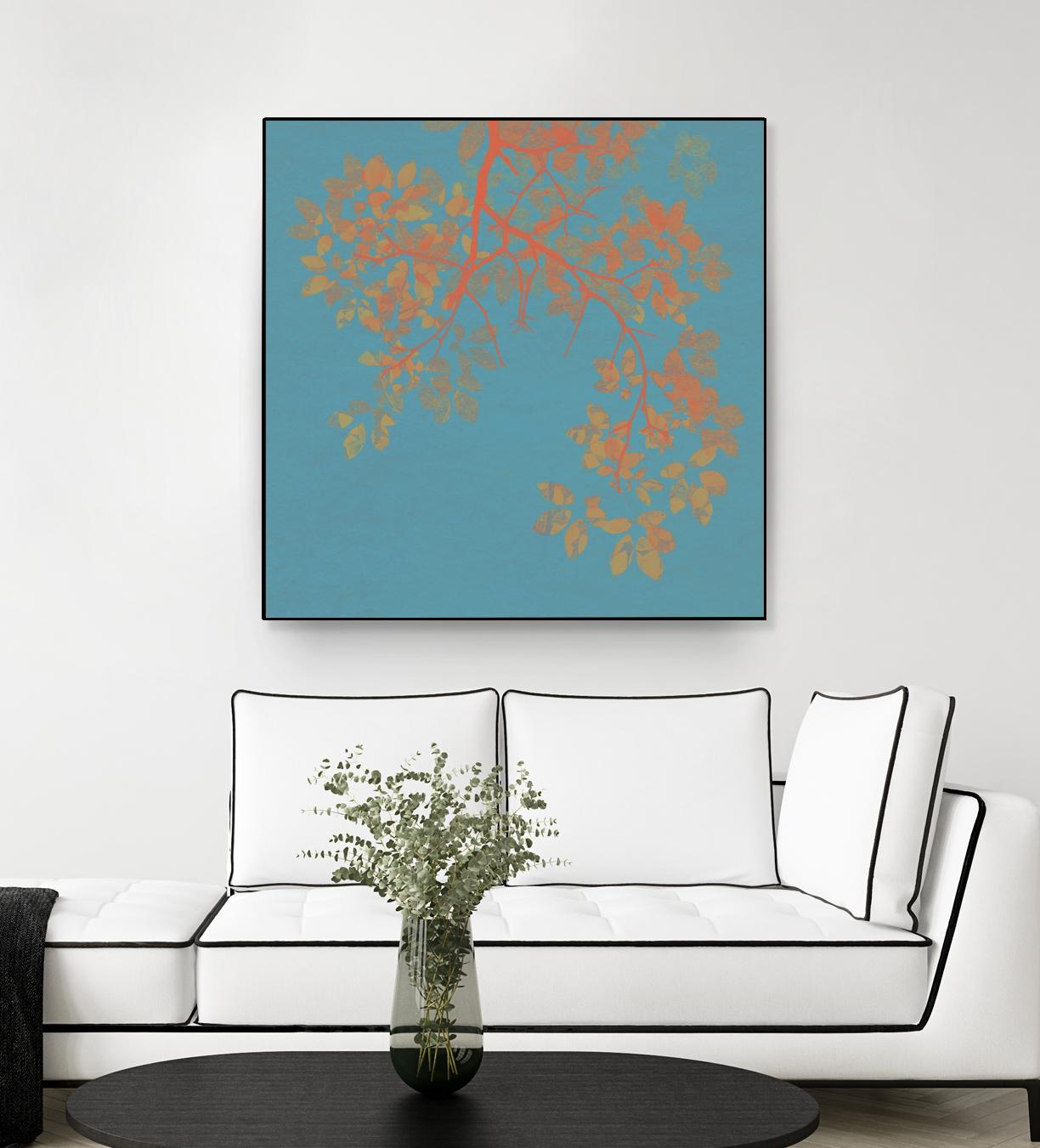 Shire I by Ricki Mountain on GIANT ART - red floral