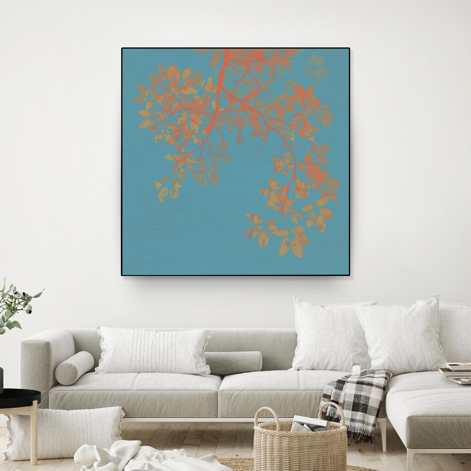 Shire I by Ricki Mountain on GIANT ART - red floral