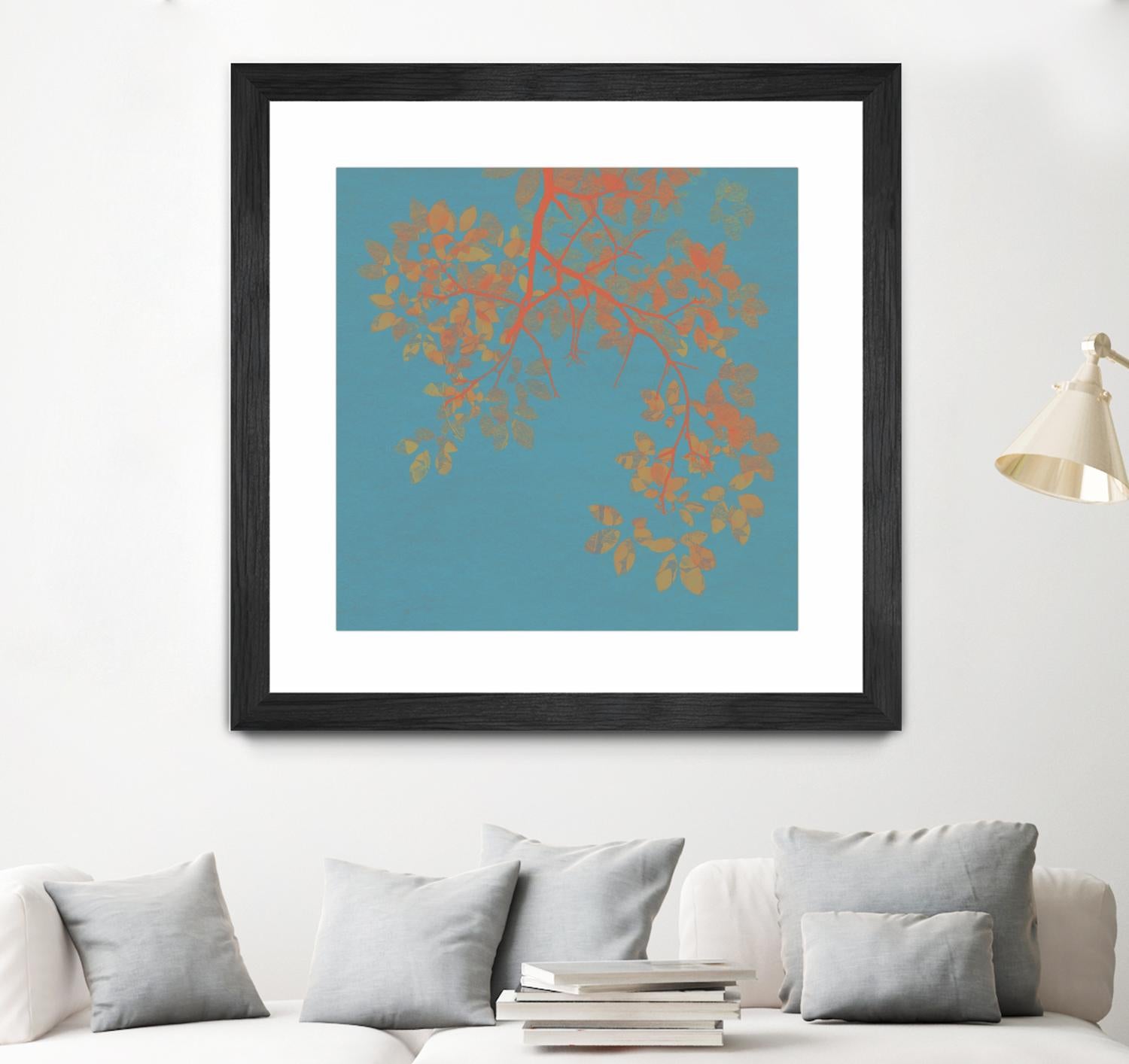 Shire I by Ricki Mountain on GIANT ART - red floral