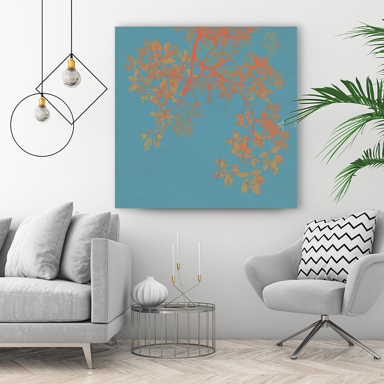 Shire I by Ricki Mountain on GIANT ART - red floral