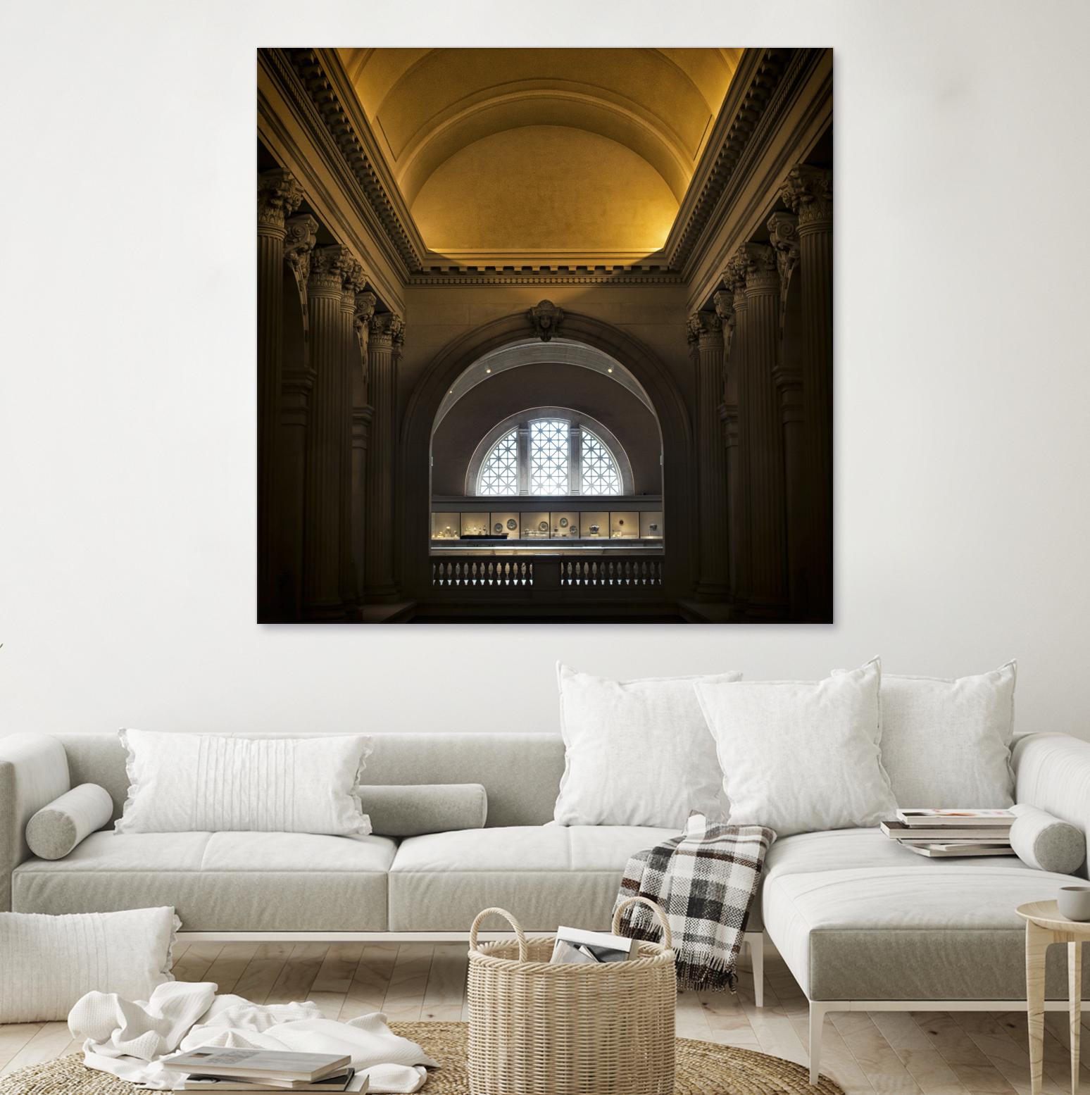 Museum I by Robert Schenck on GIANT ART - brown architectural