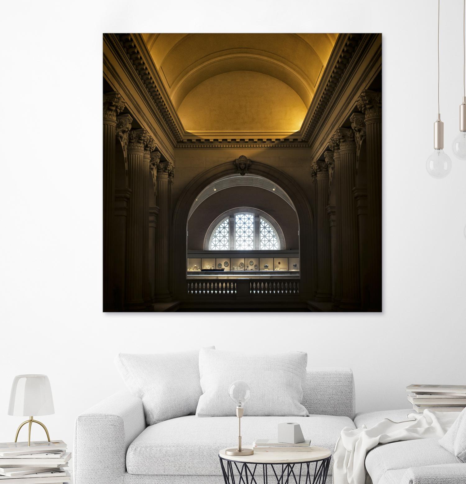 Museum I by Robert Schenck on GIANT ART - brown architectural