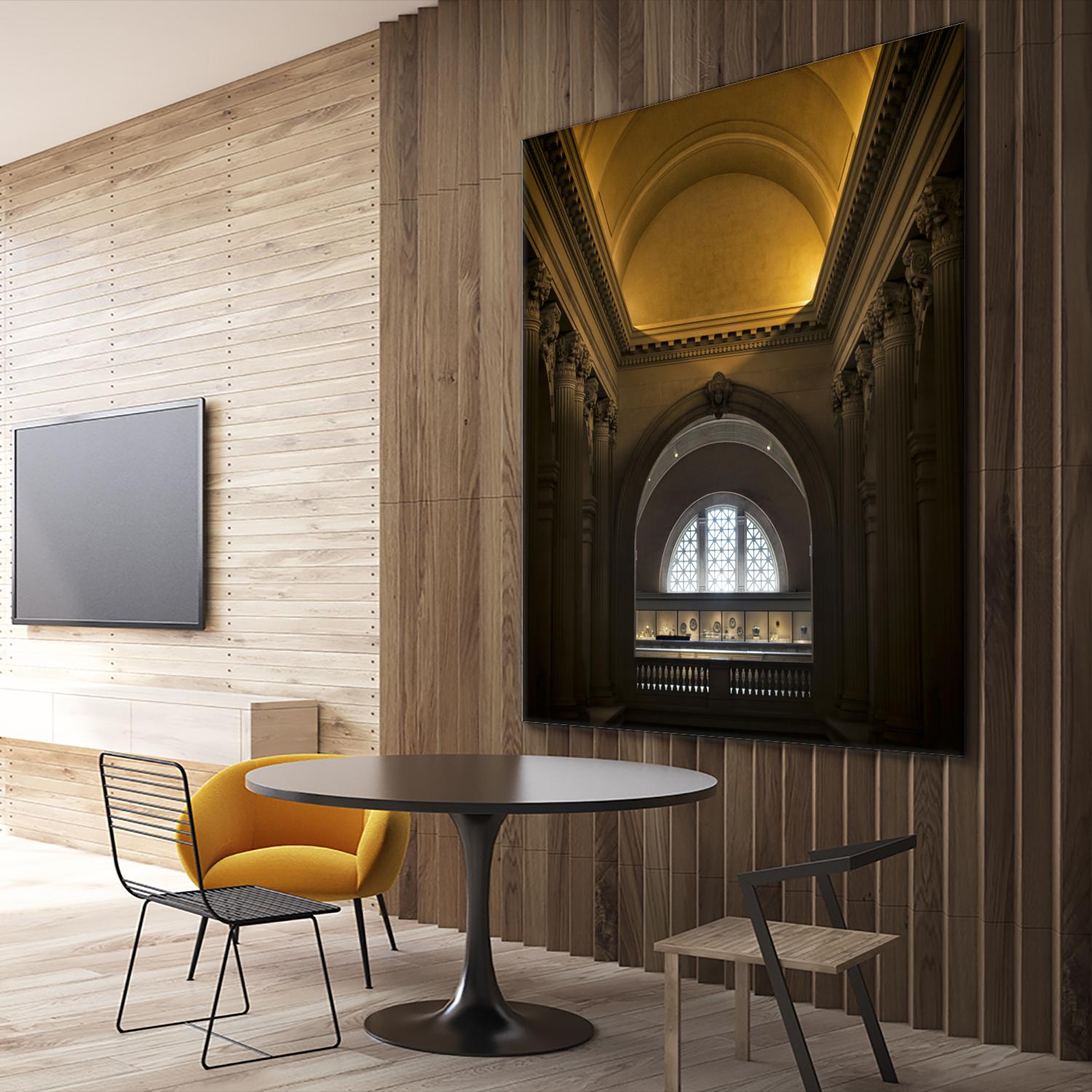 Museum I by Robert Schenck on GIANT ART - brown architectural