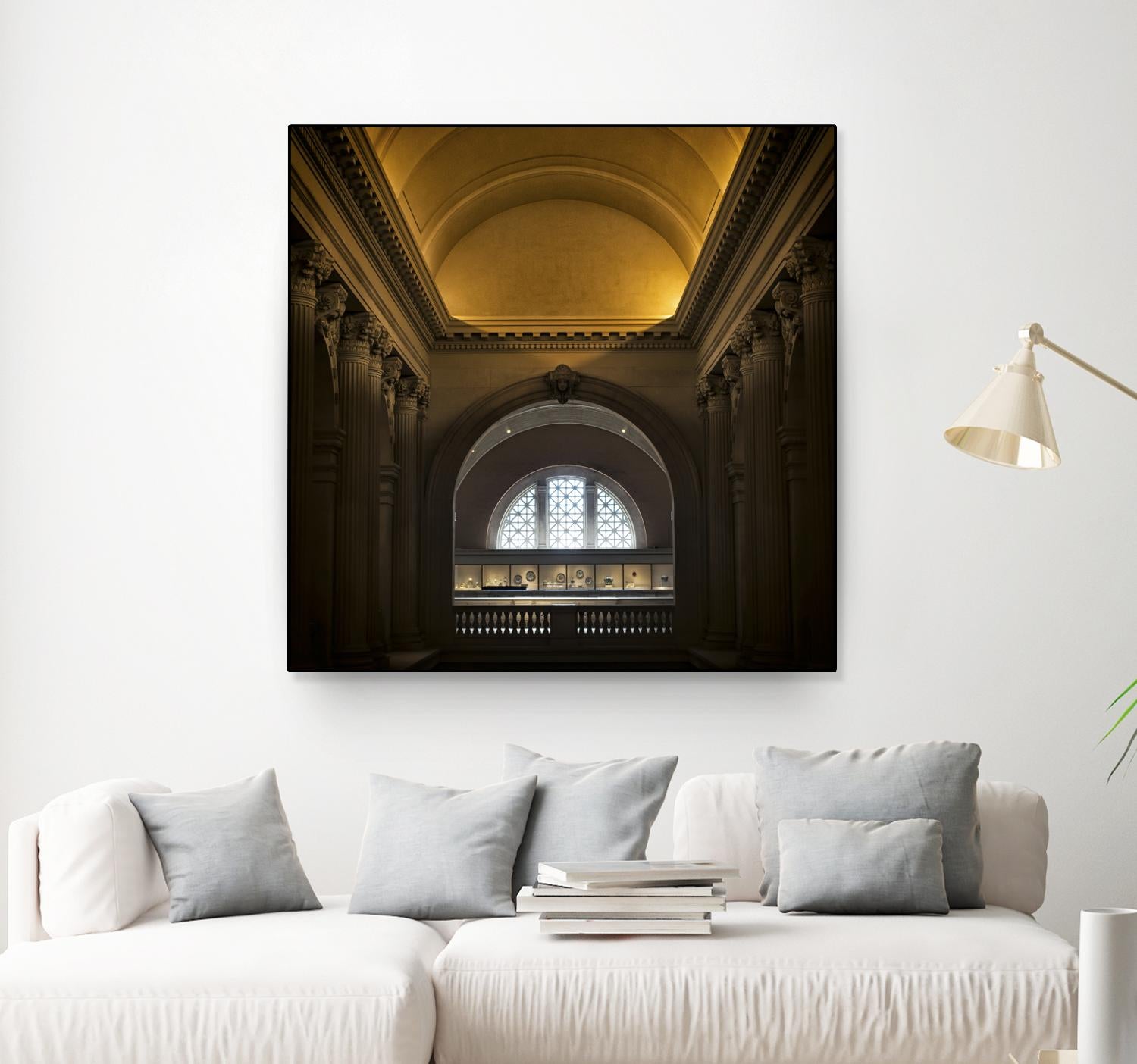 Museum I by Robert Schenck on GIANT ART - brown architectural