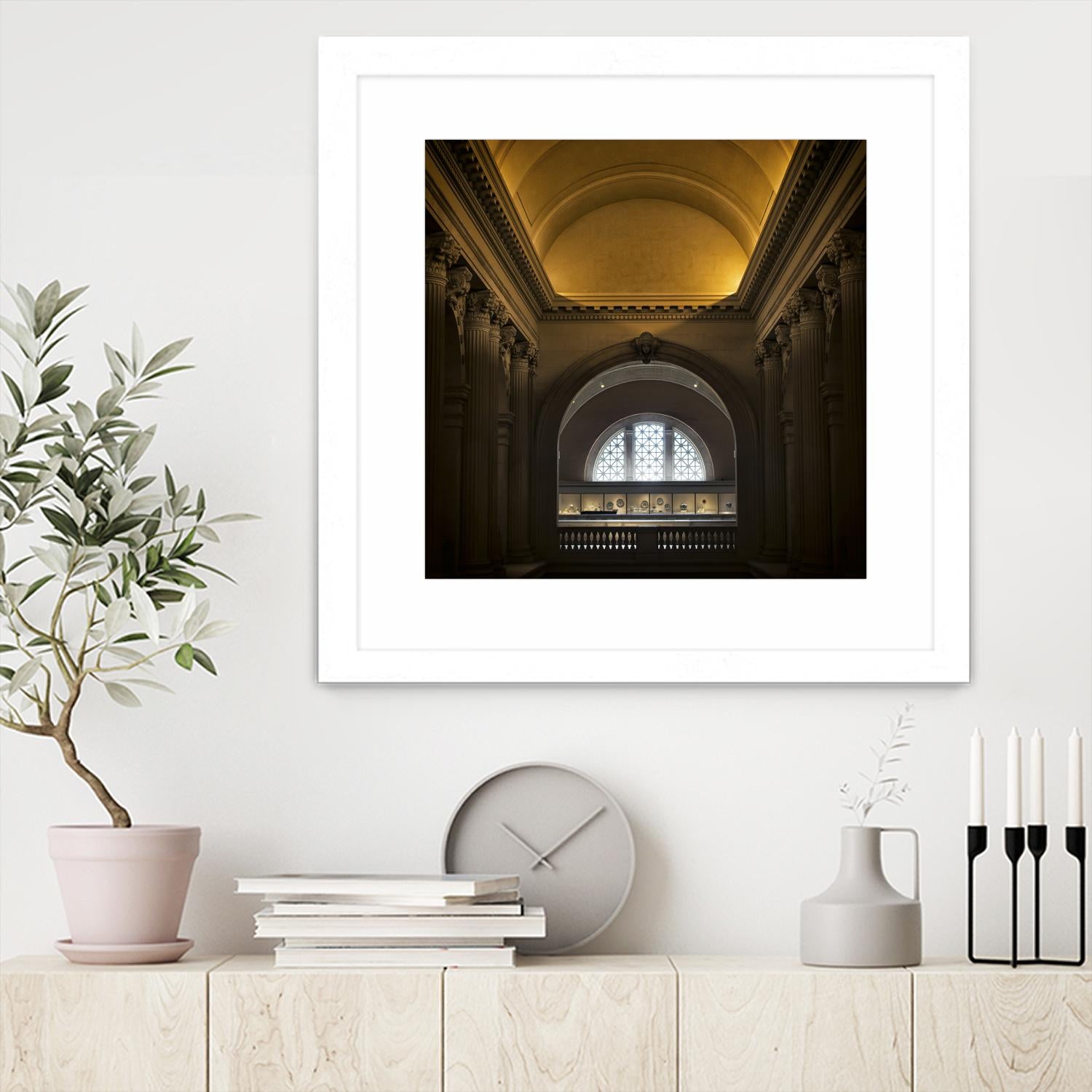 Museum I by Robert Schenck on GIANT ART - brown architectural