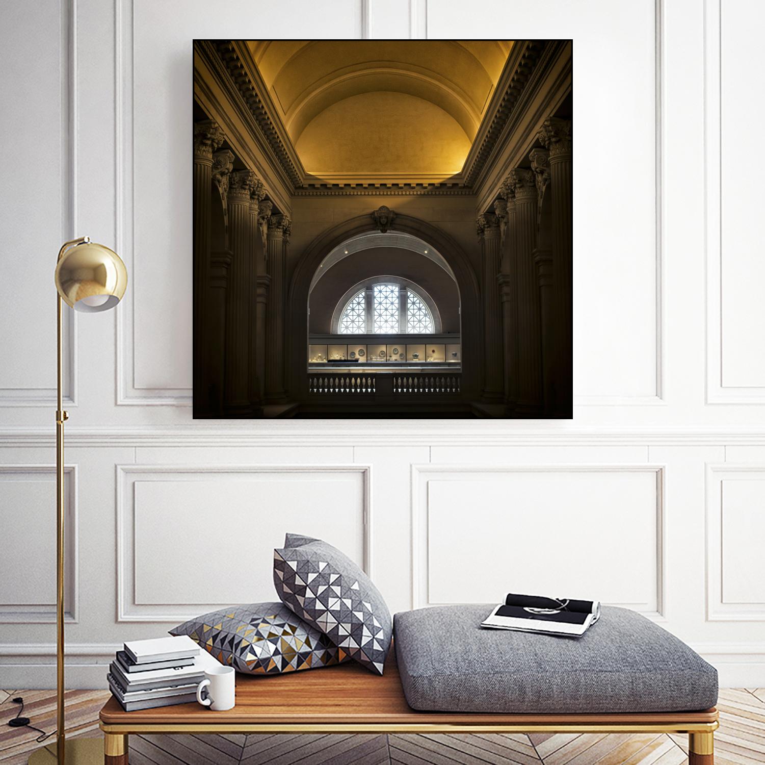 Museum I by Robert Schenck on GIANT ART - brown architectural