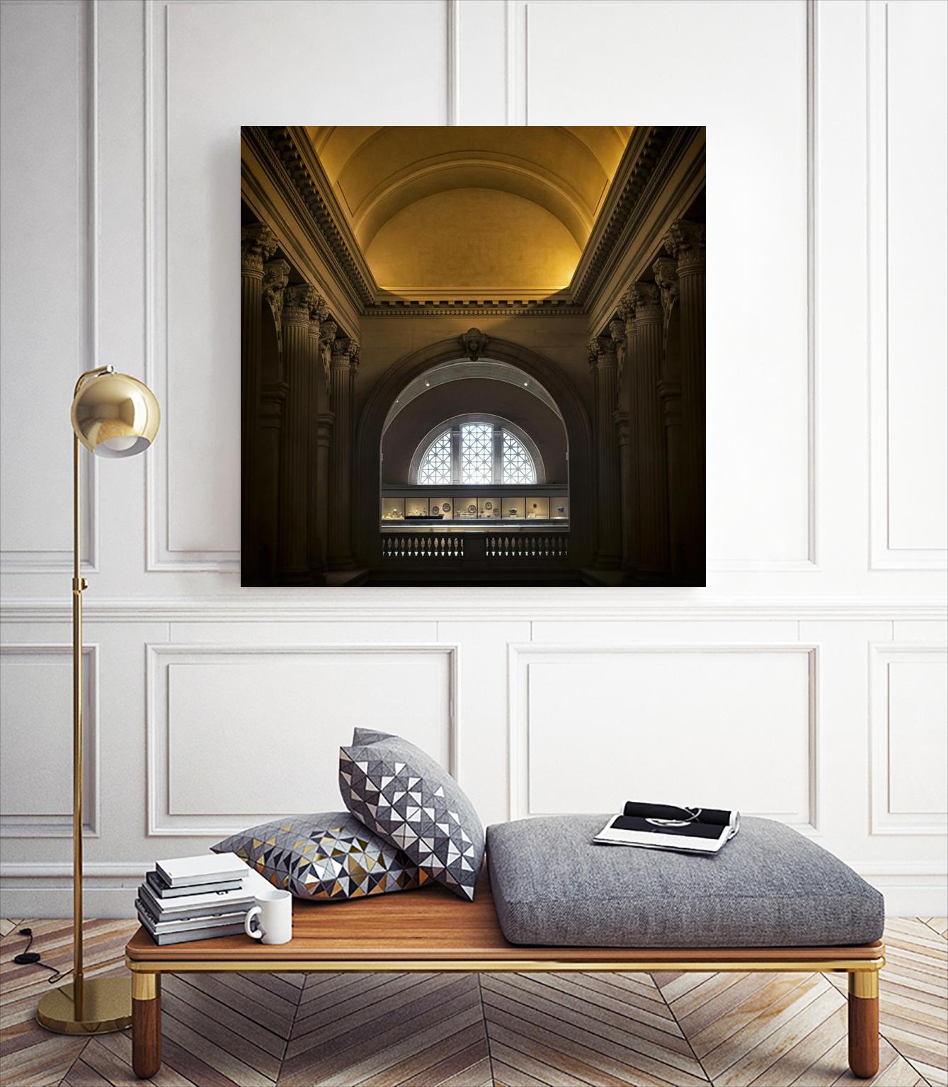 Museum I by Robert Schenck on GIANT ART - brown architectural