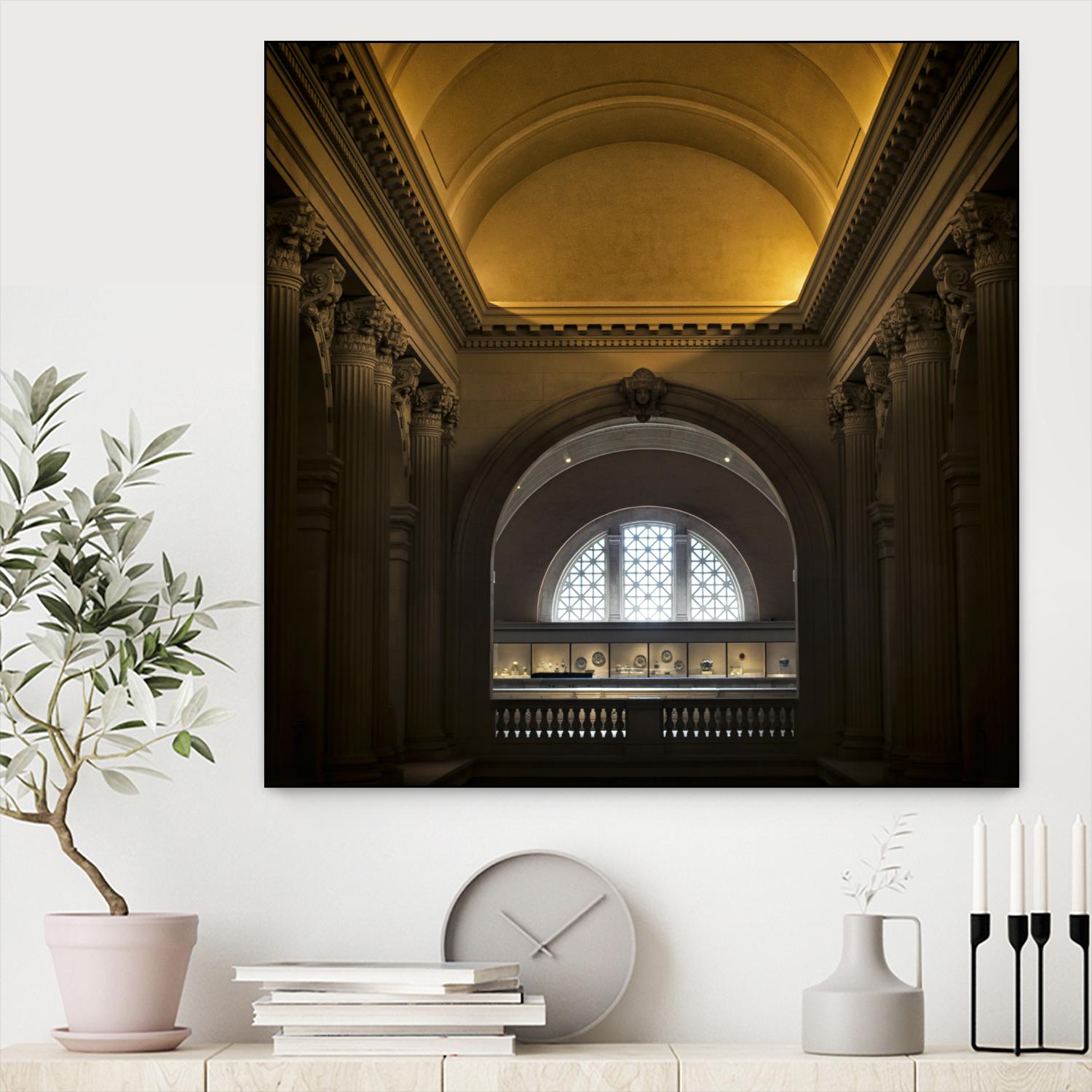 Museum I by Robert Schenck on GIANT ART - brown architectural