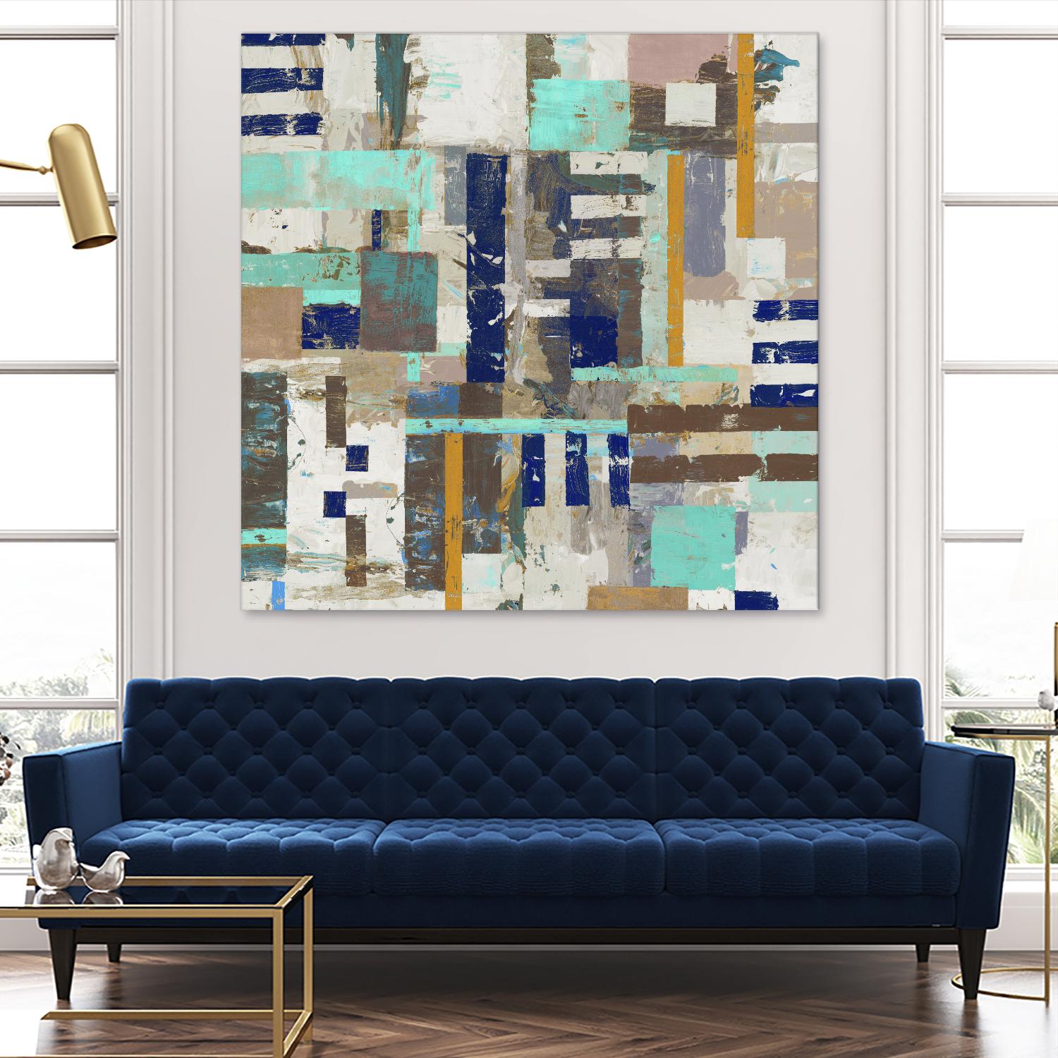 Acres I by Edward Selkirk on GIANT ART - blue abstract