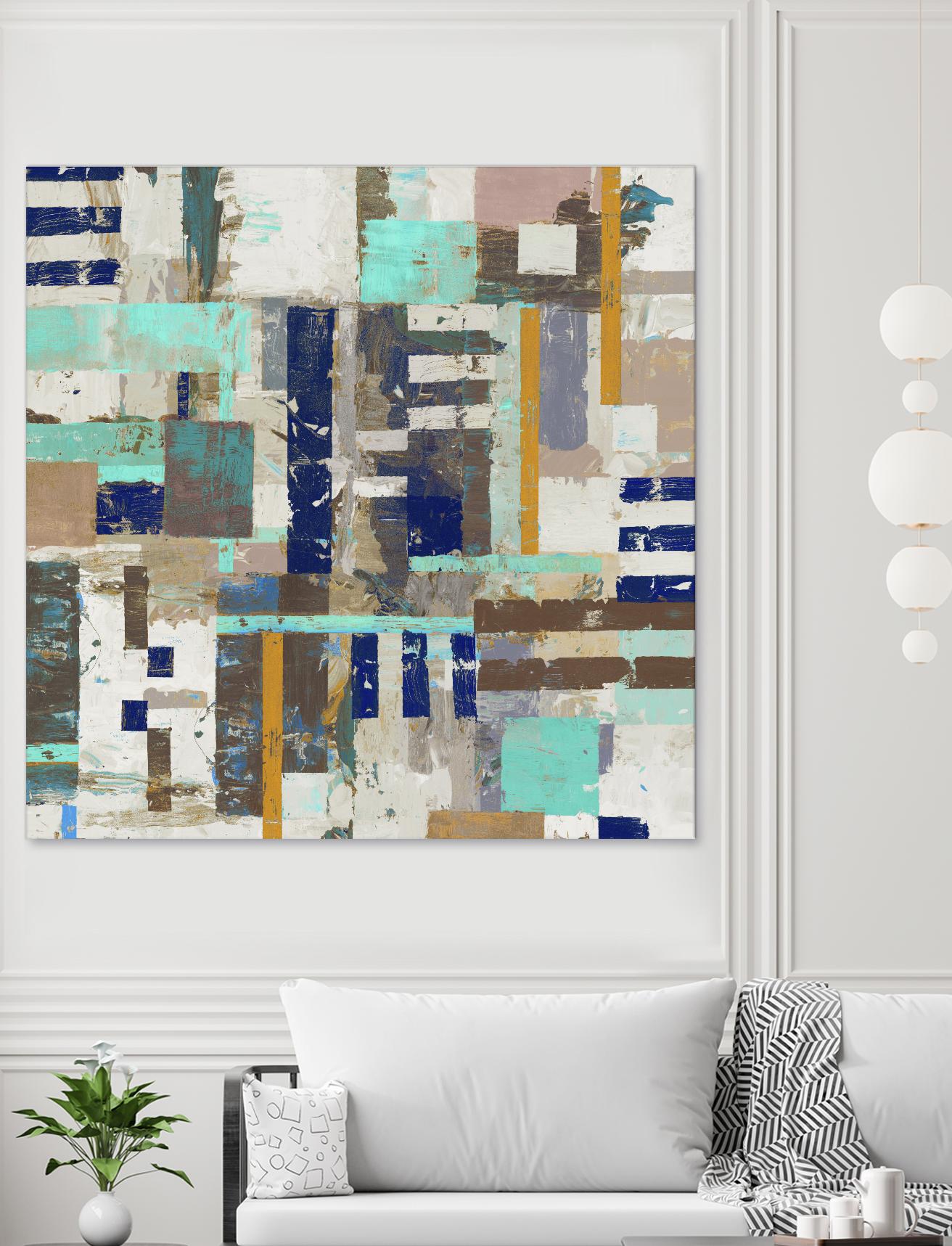 Acres I by Edward Selkirk on GIANT ART - blue abstract