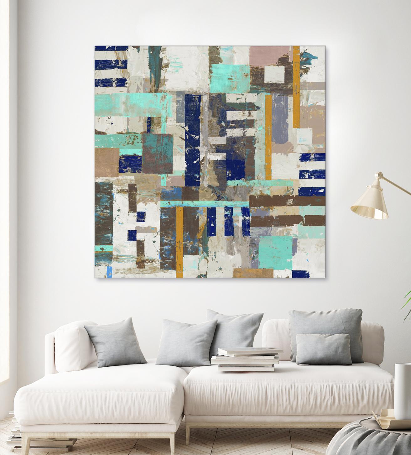 Acres I by Edward Selkirk on GIANT ART - blue abstract