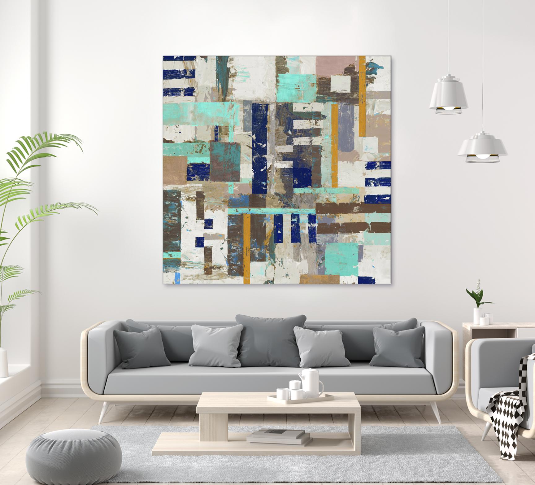 Acres I by Edward Selkirk on GIANT ART - blue abstract