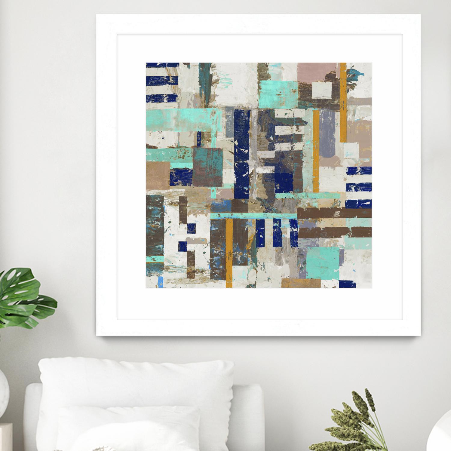 Acres I by Edward Selkirk on GIANT ART - blue abstract
