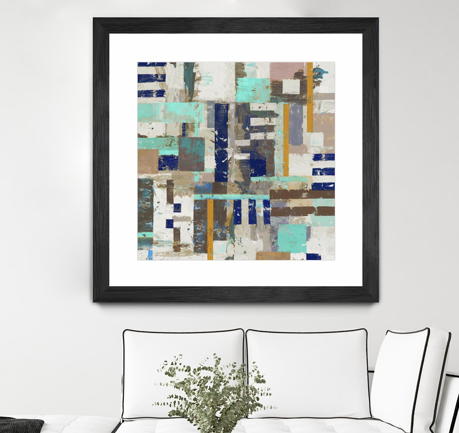 Acres I by Edward Selkirk on GIANT ART - blue abstract