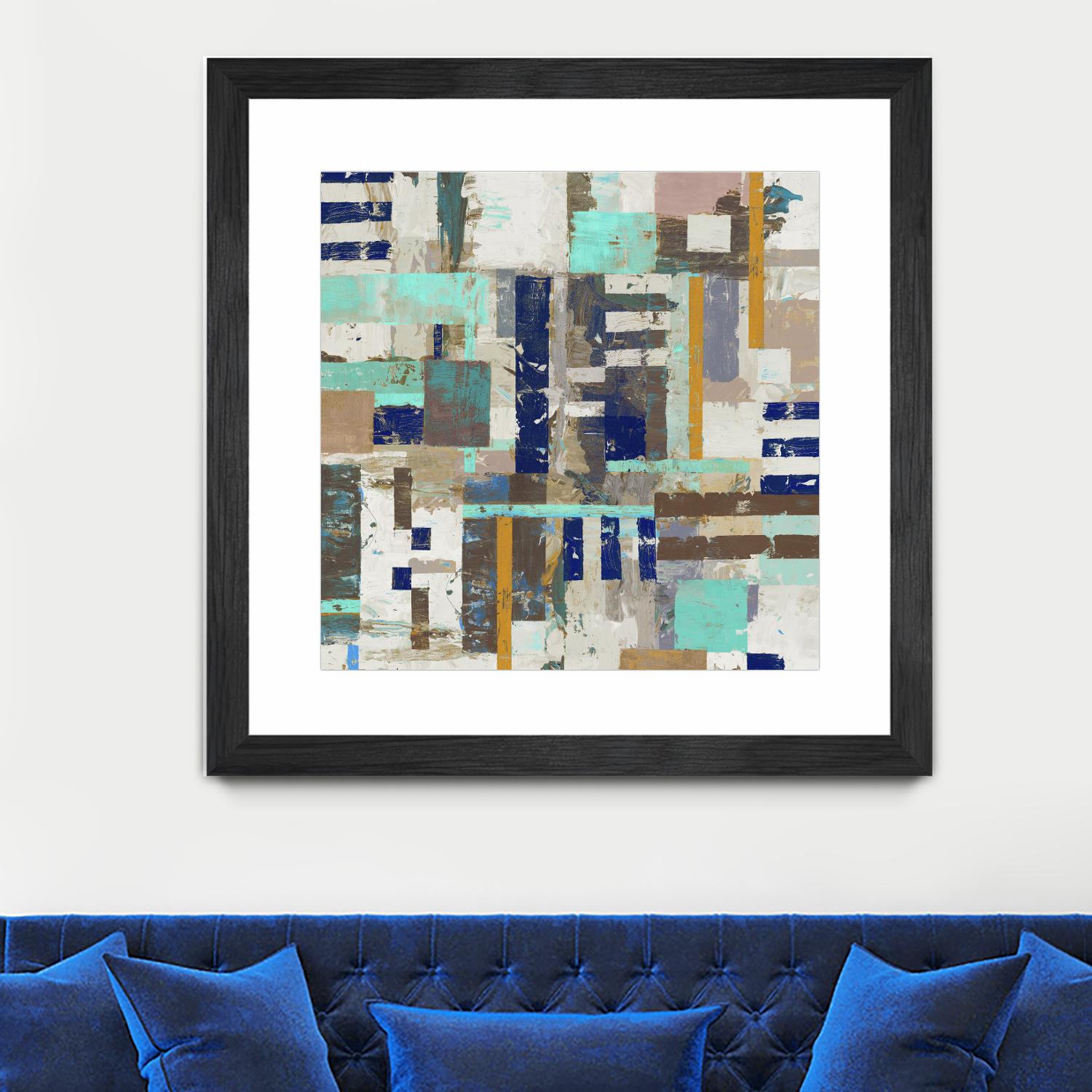 Acres I by Edward Selkirk on GIANT ART - blue abstract