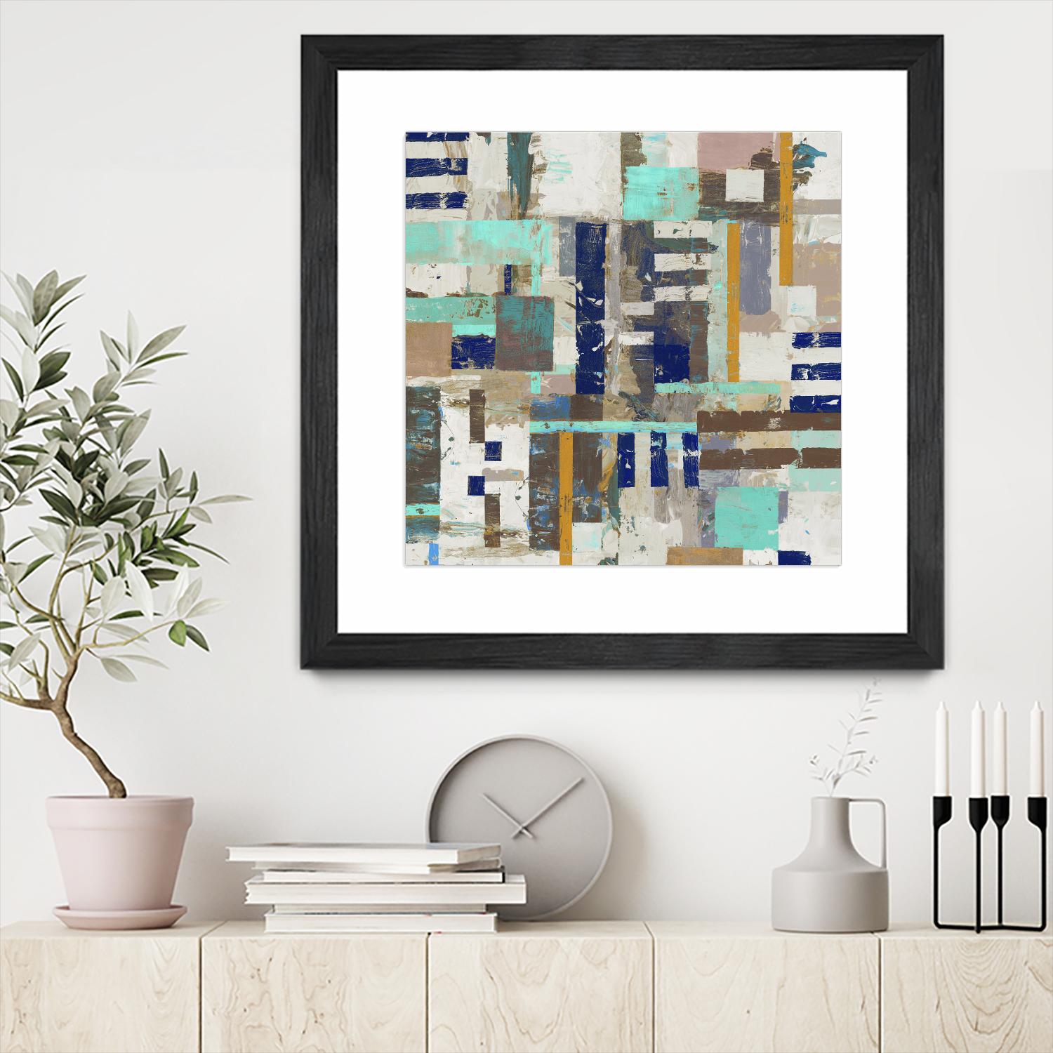 Acres I by Edward Selkirk on GIANT ART - blue abstract