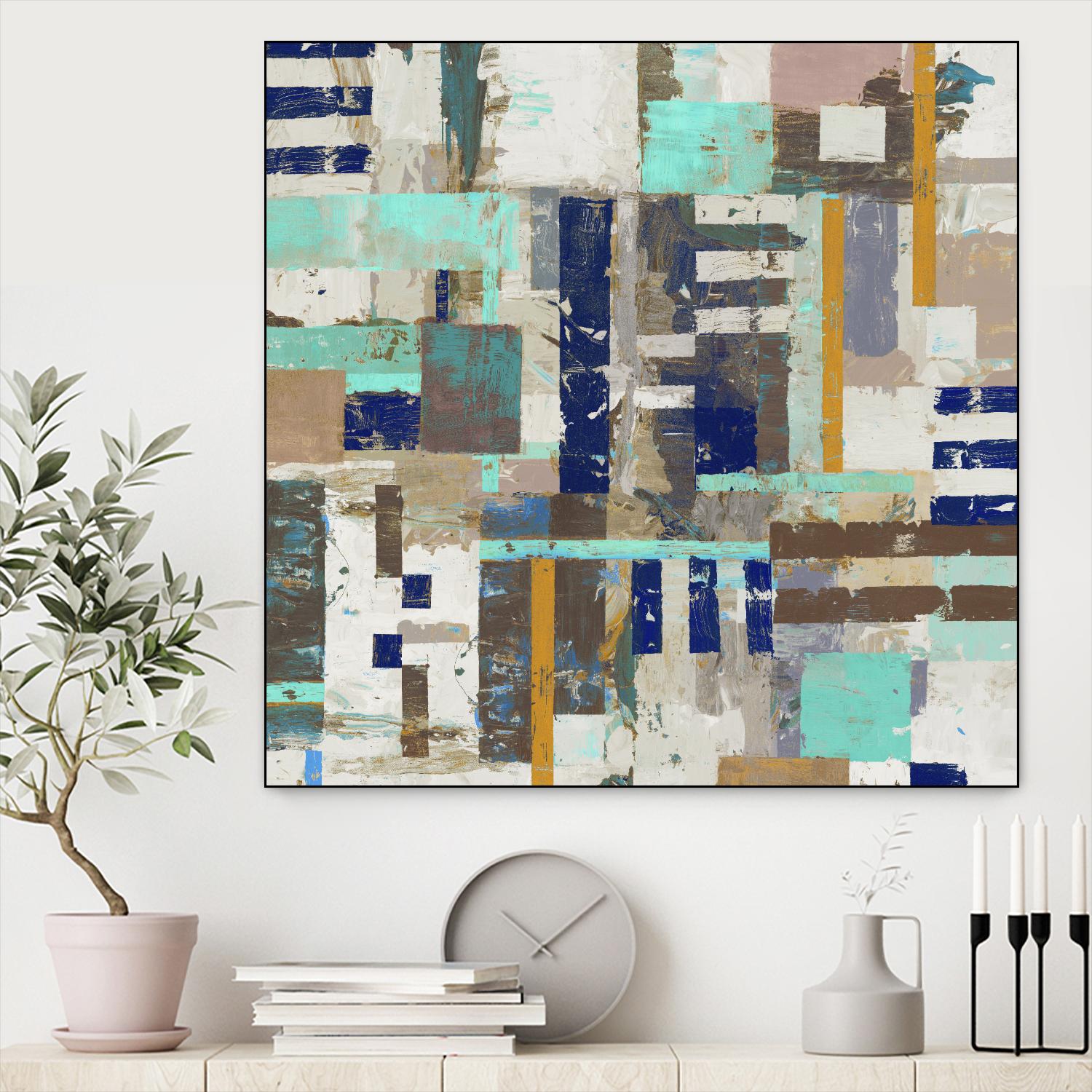 Acres I by Edward Selkirk on GIANT ART - blue abstract
