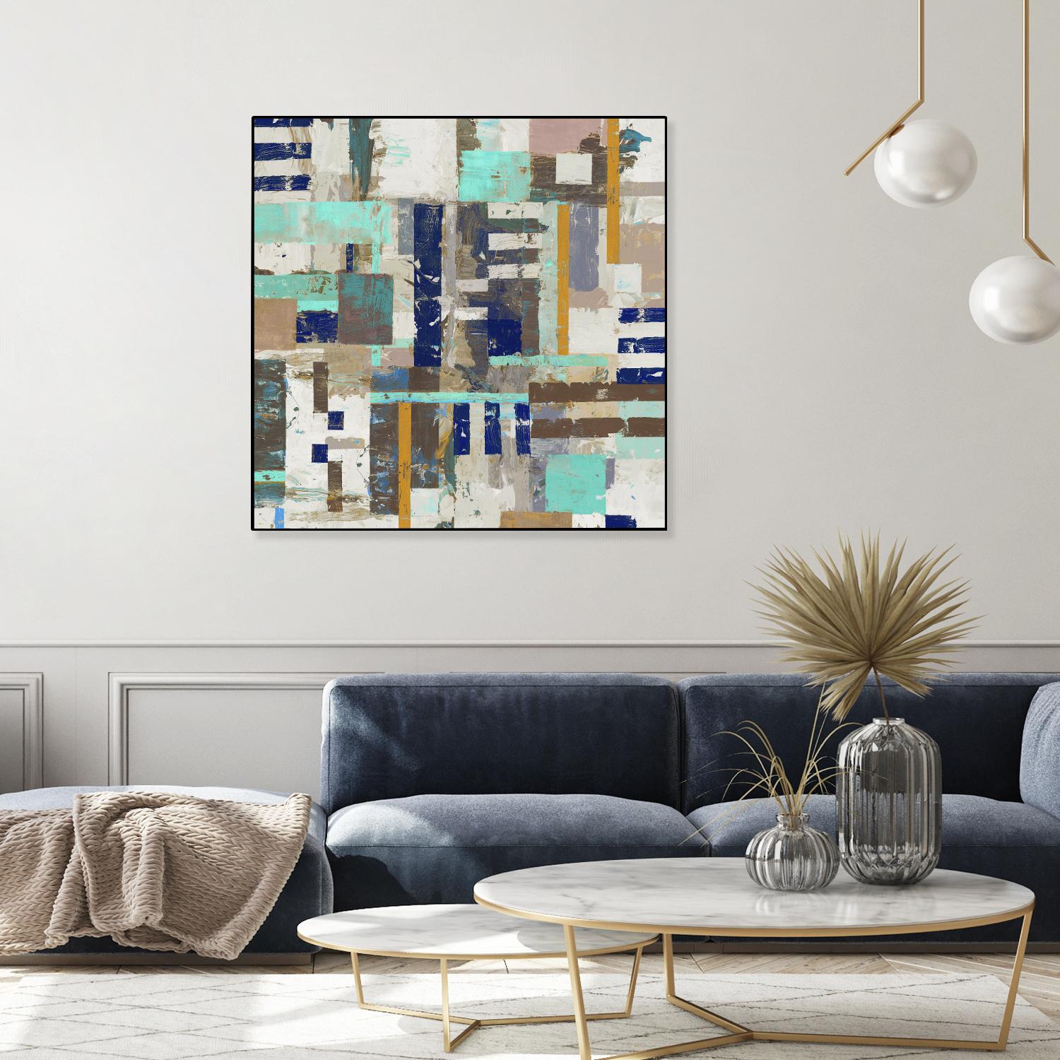 Acres I by Edward Selkirk on GIANT ART - blue abstract