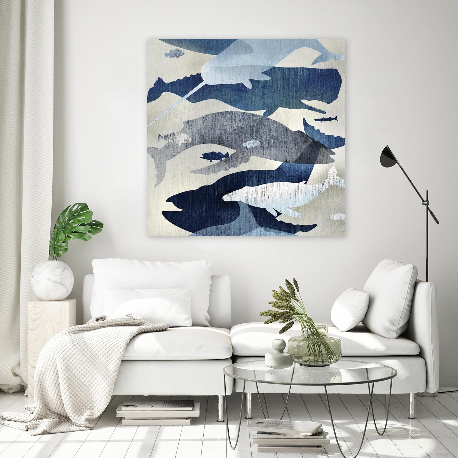 Whale Watching I by Edward Selkirk on GIANT ART - beige nautical