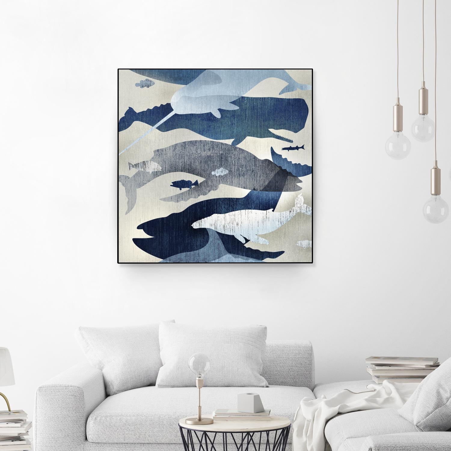 Whale Watching I by Edward Selkirk on GIANT ART - beige nautical