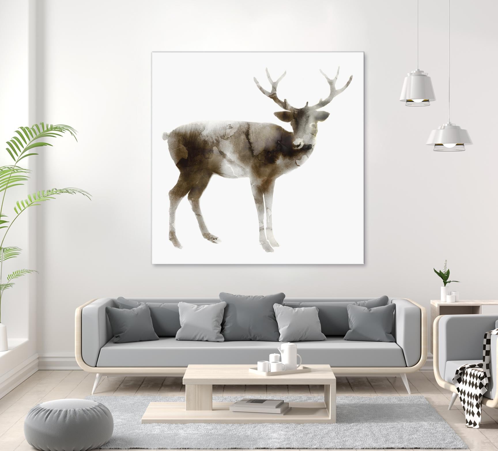 Stag by Edward Selkirk on GIANT ART - brown animals