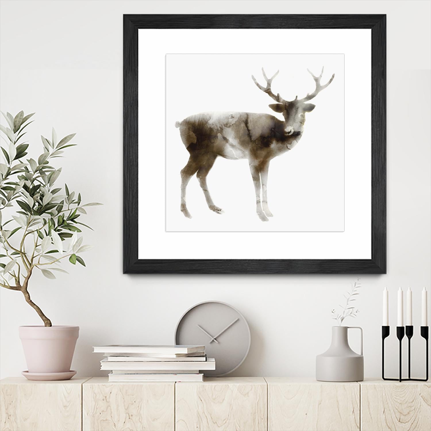 Stag by Edward Selkirk on GIANT ART - brown animals
