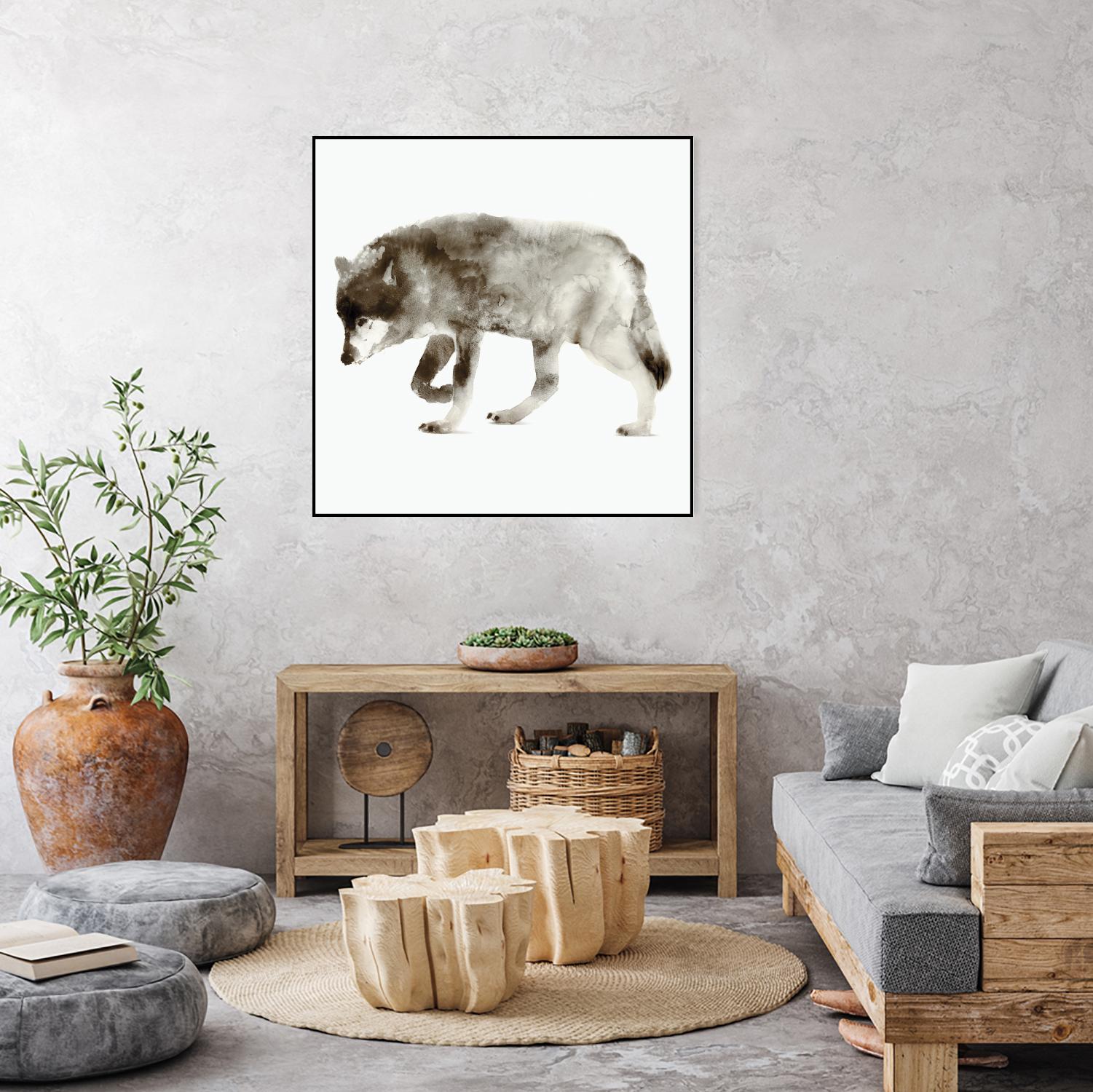 Wolf by Edward Selkirk on GIANT ART - brown animals