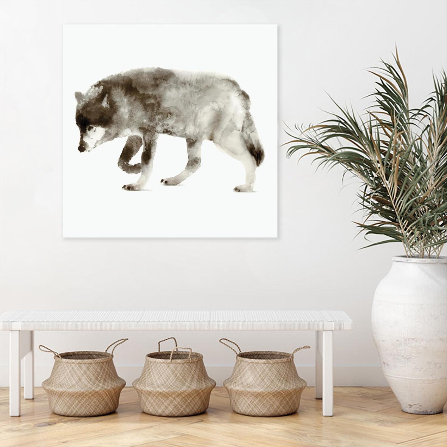 Wolf by Edward Selkirk on GIANT ART - brown animals