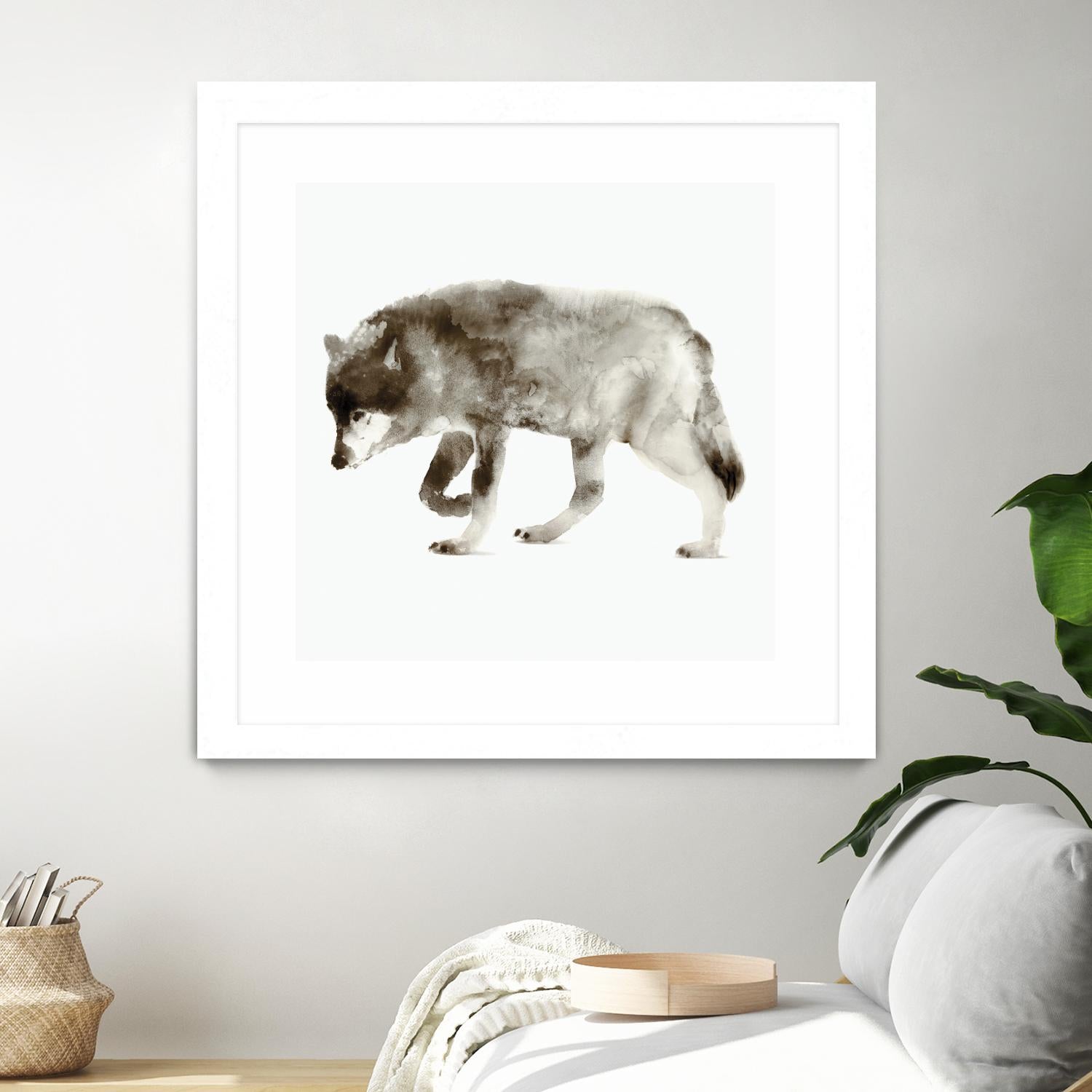 Wolf by Edward Selkirk on GIANT ART - brown animals