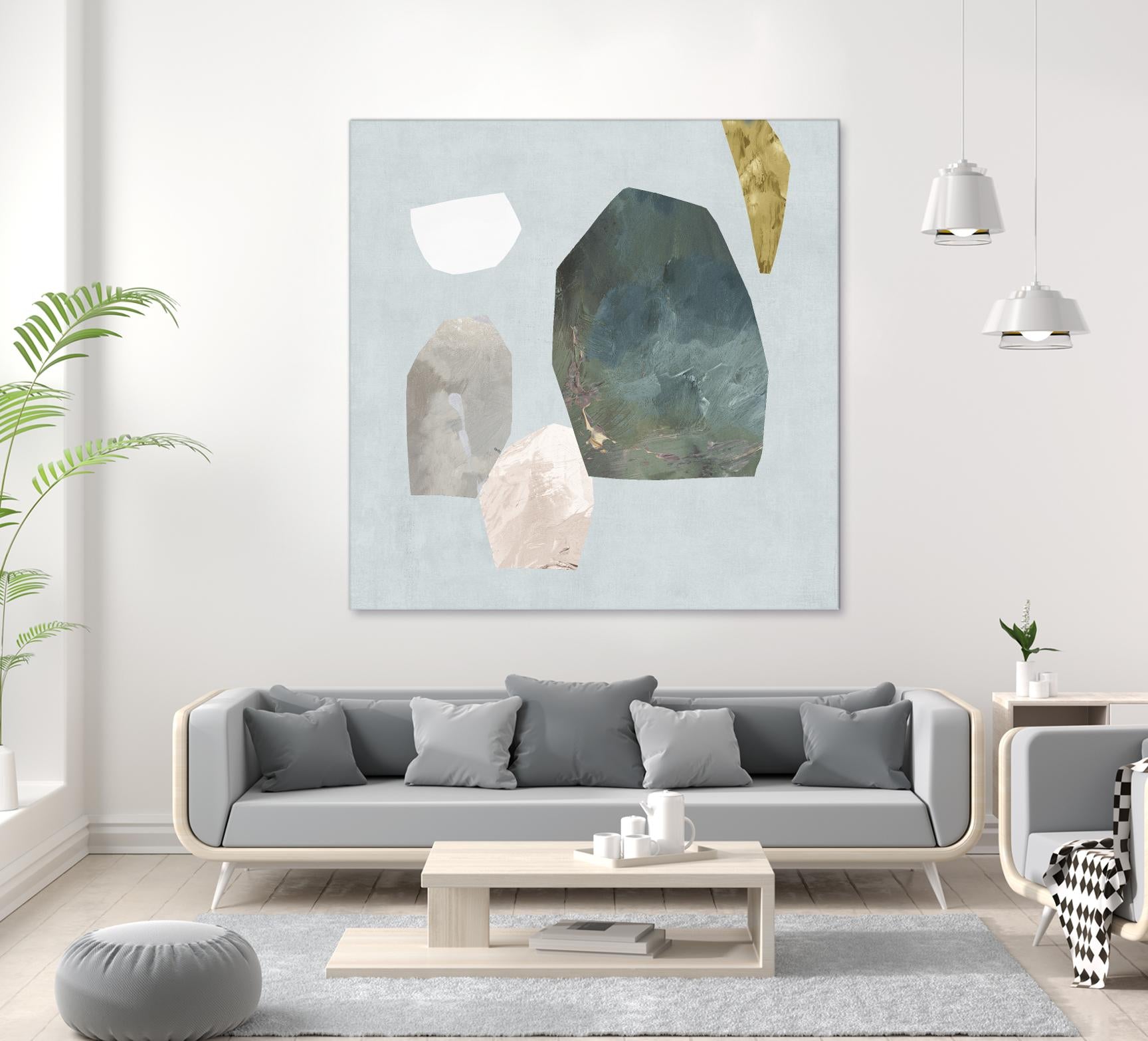 Assembly I by Edward Selkirk on GIANT ART - blue abstract contemporary