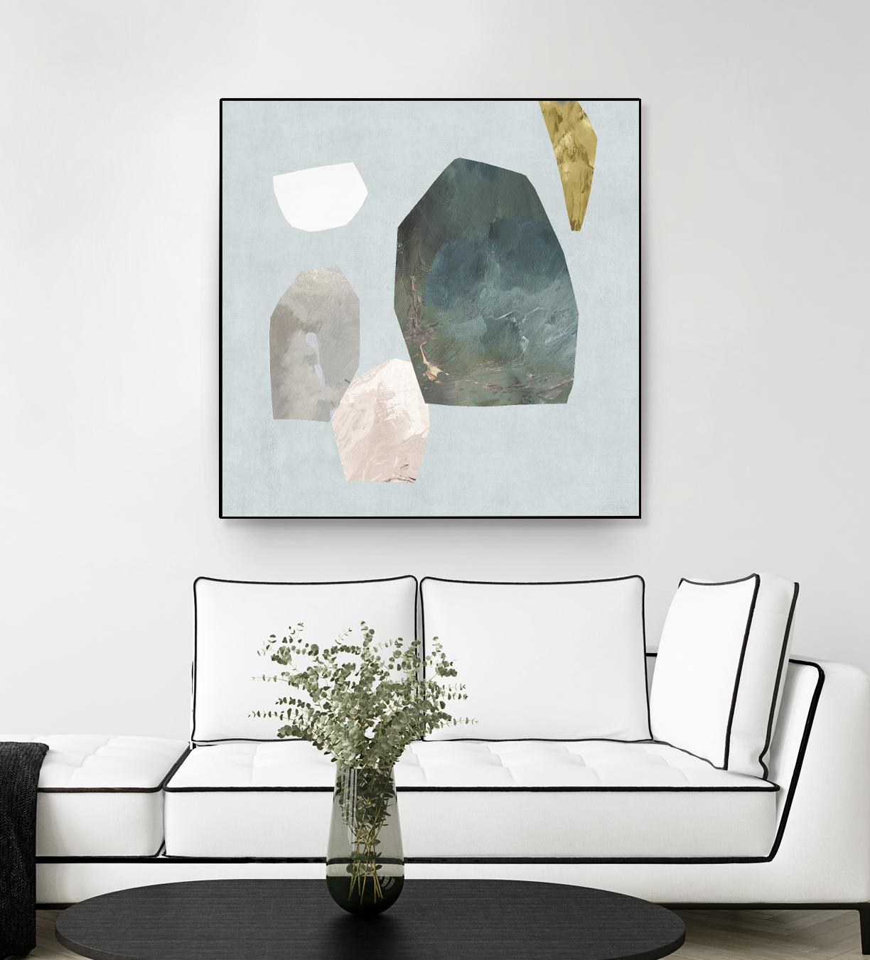 Assembly I by Edward Selkirk on GIANT ART - blue abstract contemporary