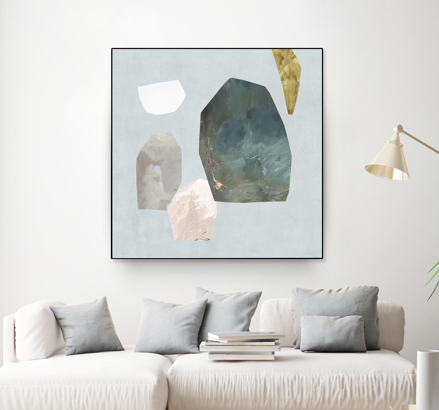 Assembly I by Edward Selkirk on GIANT ART - blue abstract contemporary