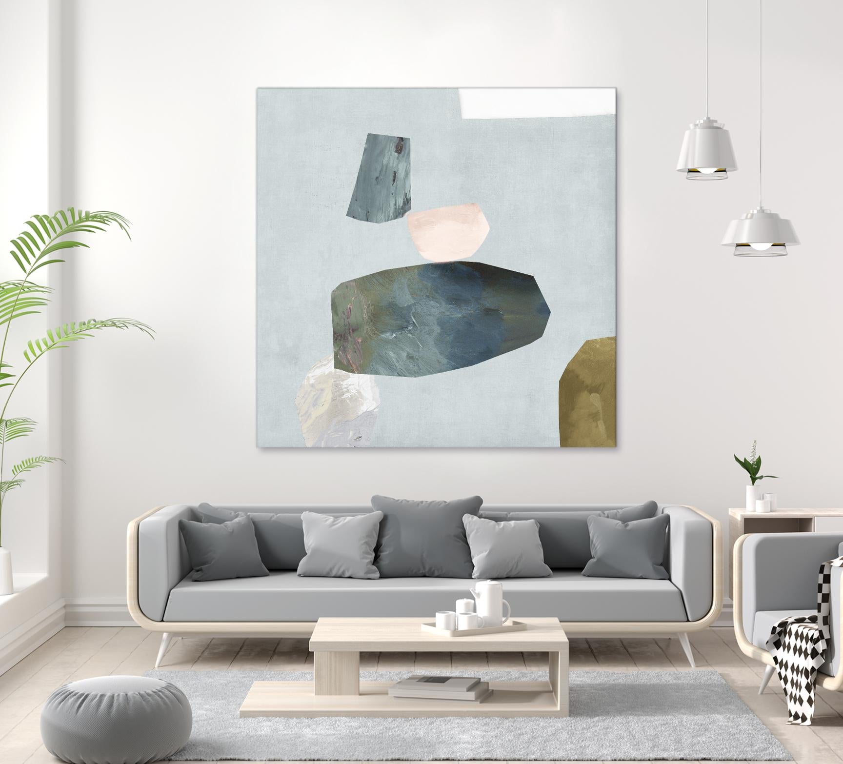 Assembly II by Edward Selkirk on GIANT ART - blue abstract