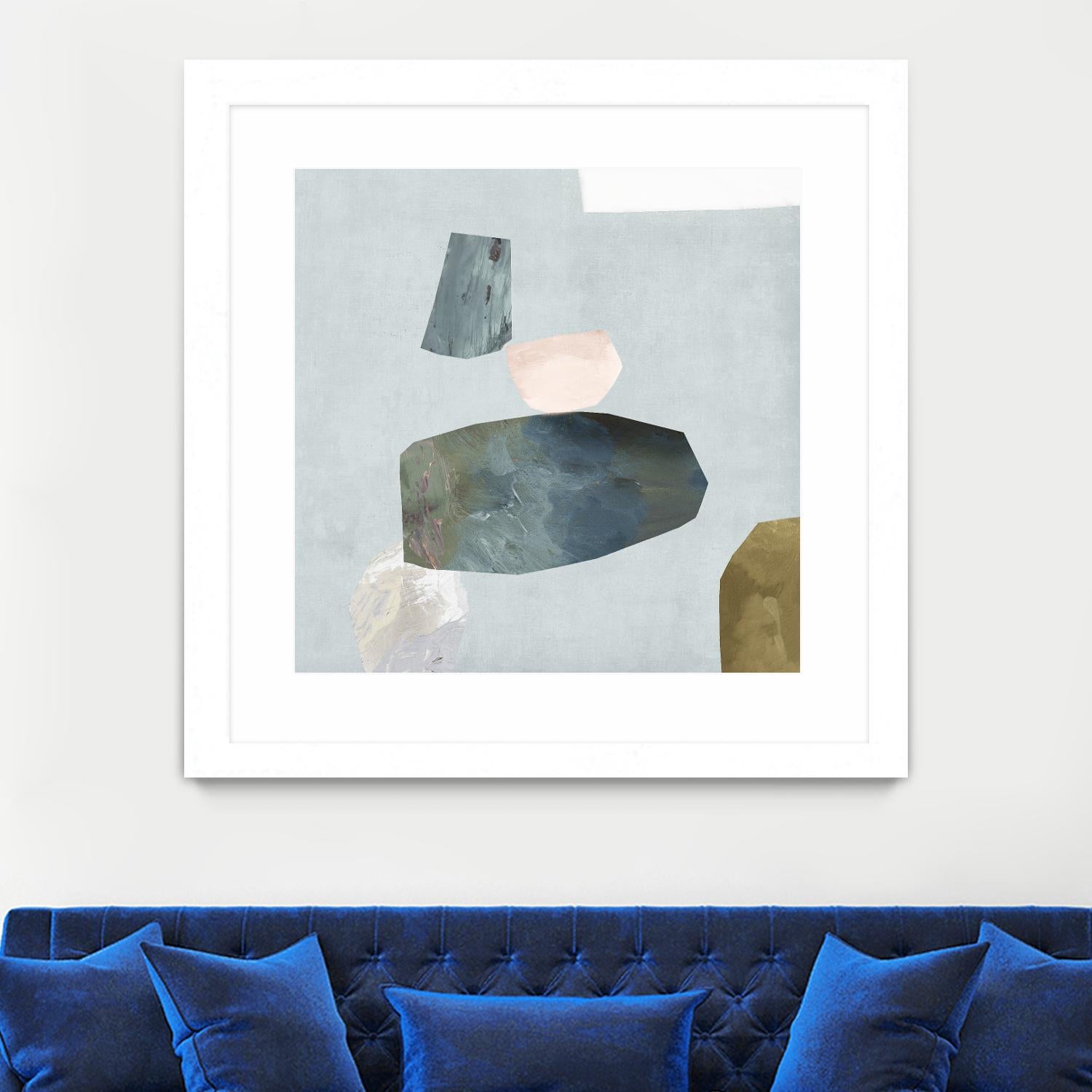 Assembly II by Edward Selkirk on GIANT ART - blue abstract