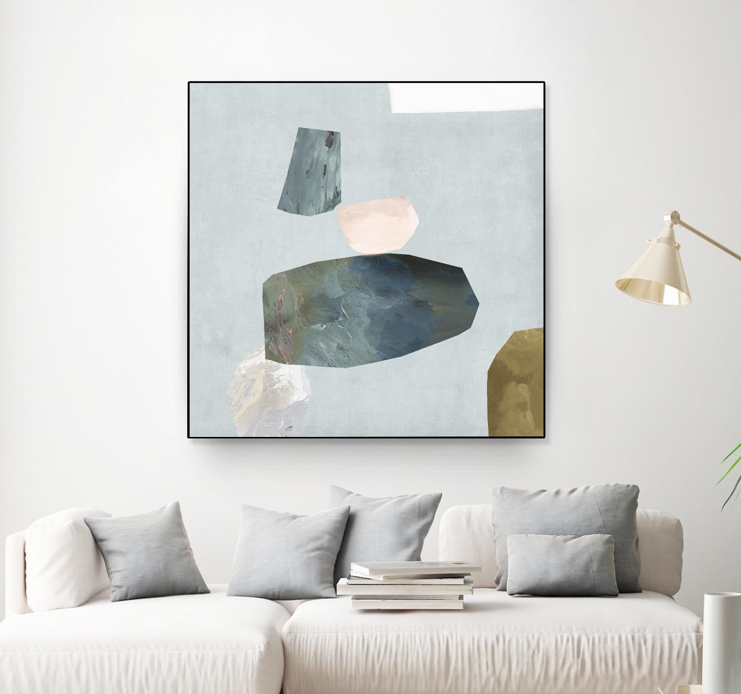 Assembly II by Edward Selkirk on GIANT ART - blue abstract