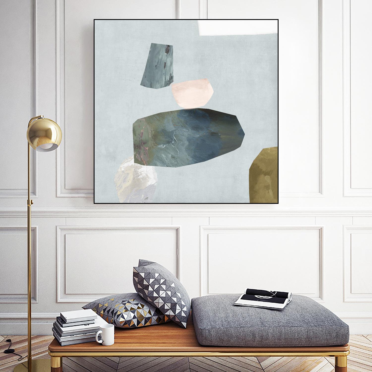 Assembly II by Edward Selkirk on GIANT ART - blue abstract