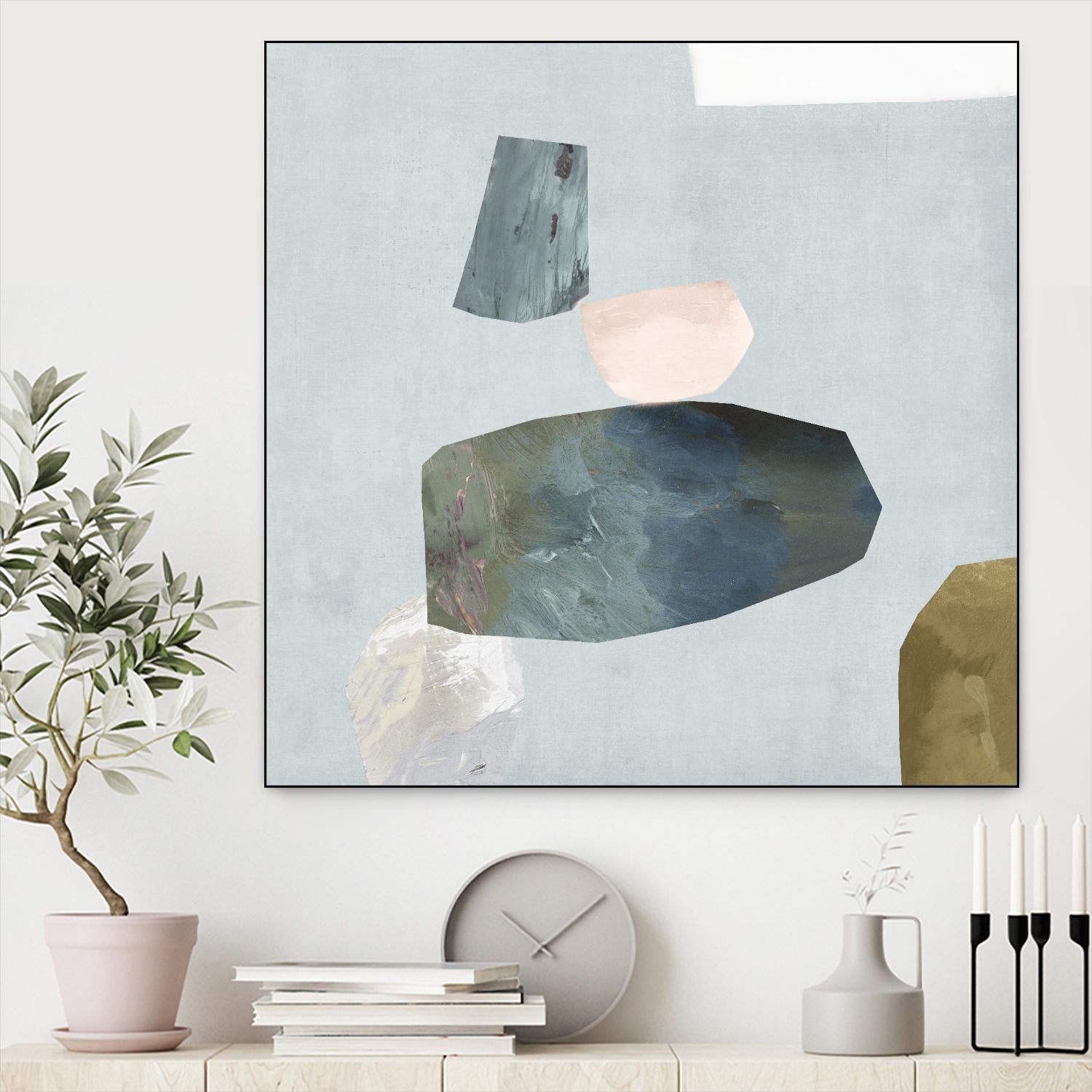 Assembly II by Edward Selkirk on GIANT ART - blue abstract